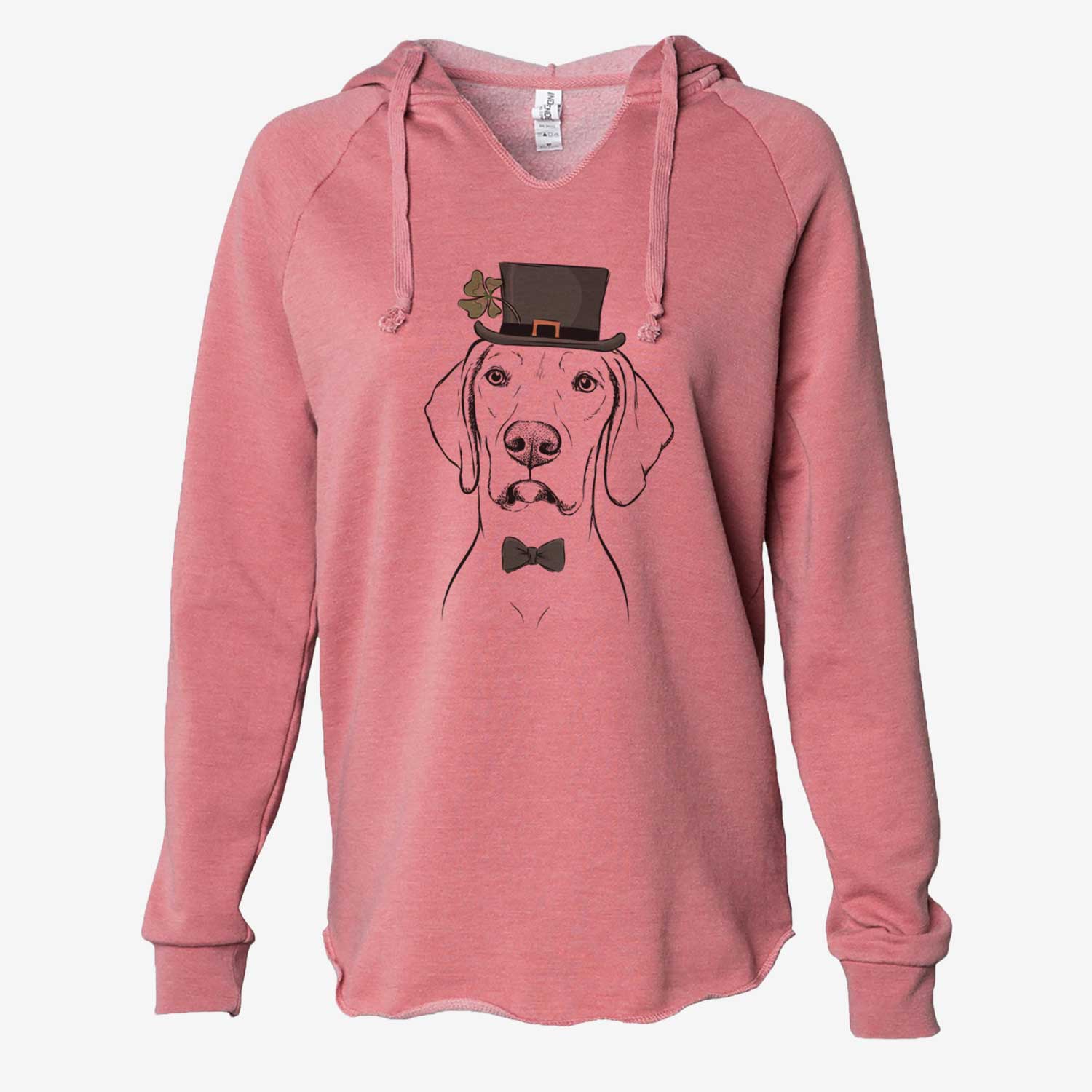 St. Patrick's Almond the Vizmaraner - Cali Wave Hooded Sweatshirt