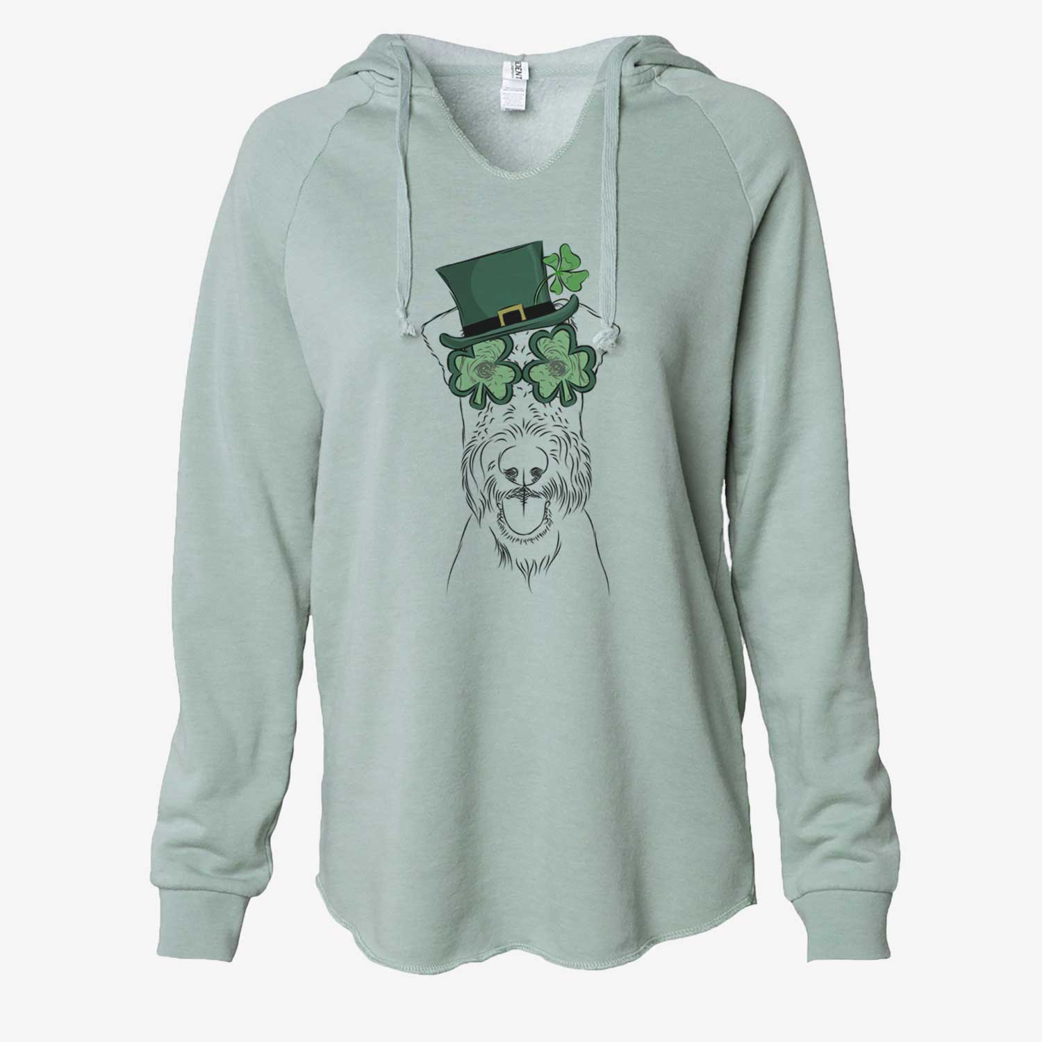 St. Patrick's Andy the Airedale Terrier - Cali Wave Hooded Sweatshirt