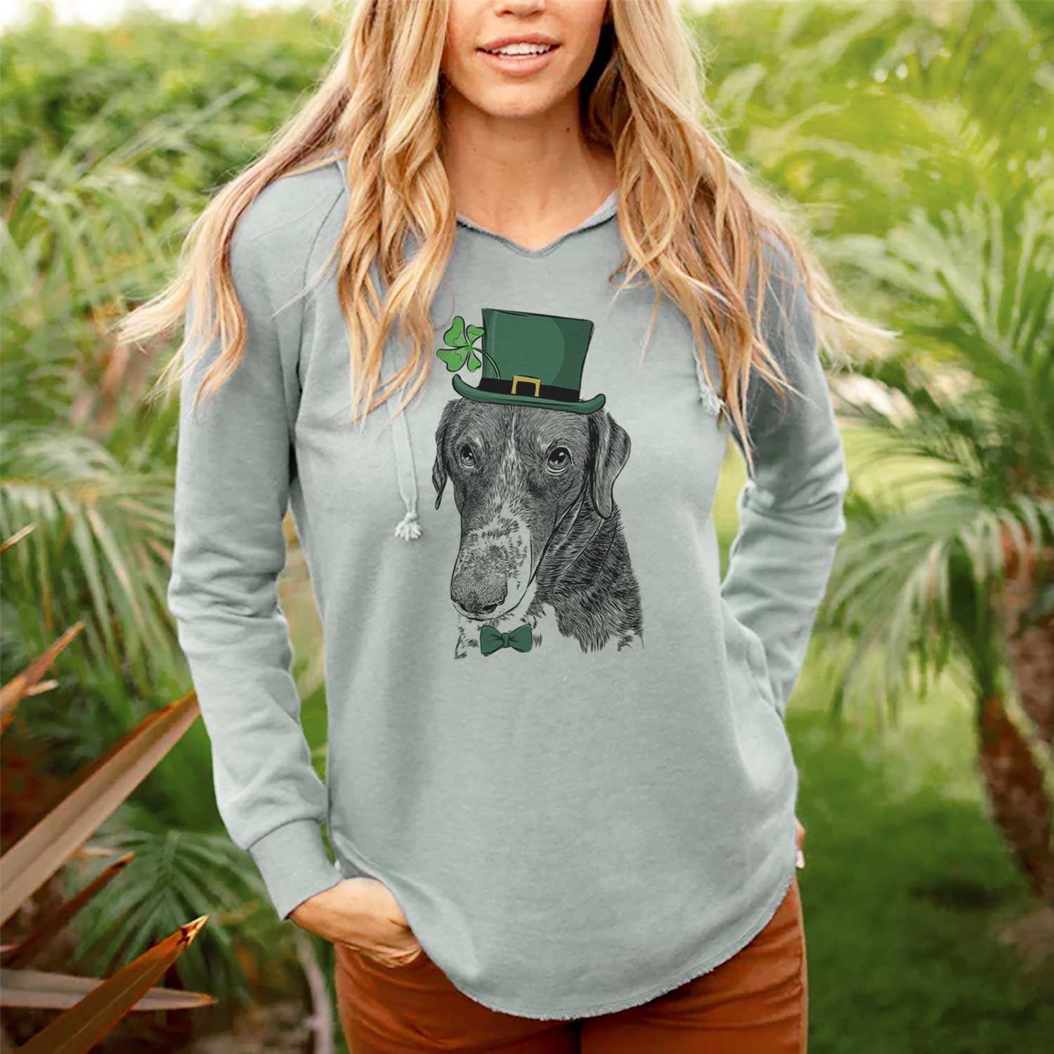 St. Patrick's Angel Orion the Mixed Breed - Cali Wave Hooded Sweatshirt