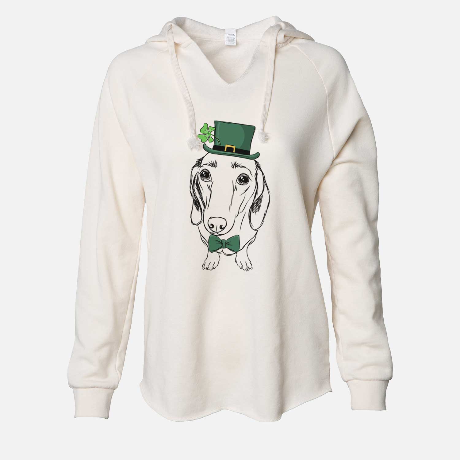 St. Patrick's Annabelle the Dachshund - Cali Wave Hooded Sweatshirt