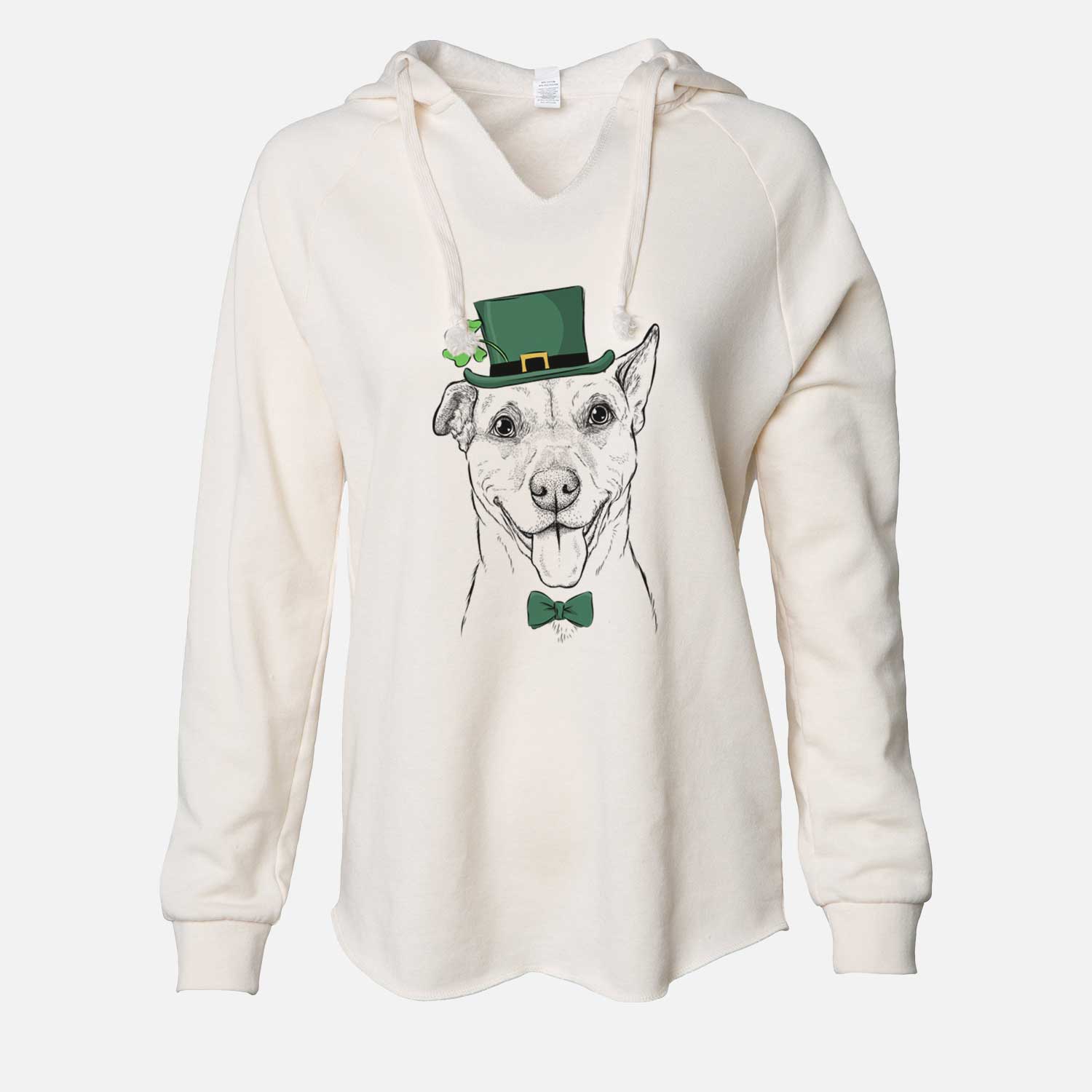 St. Patrick's Annie Belle the Pitbull Mix - Cali Wave Hooded Sweatshirt