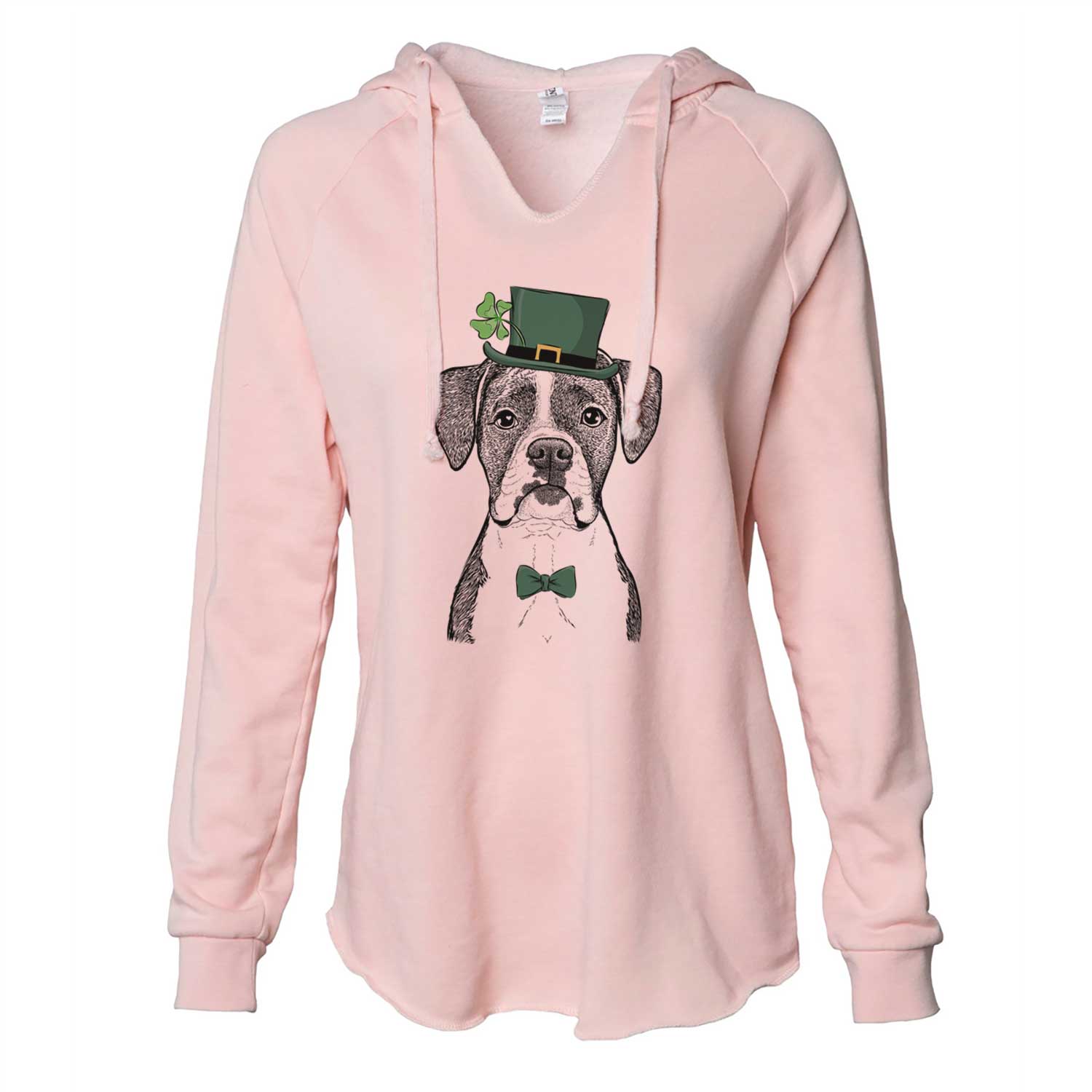 St. Patrick's Annie the Boxer - Cali Wave Hooded Sweatshirt