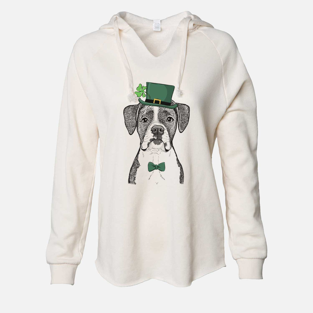 St. Patrick's Annie the Boxer - Cali Wave Hooded Sweatshirt