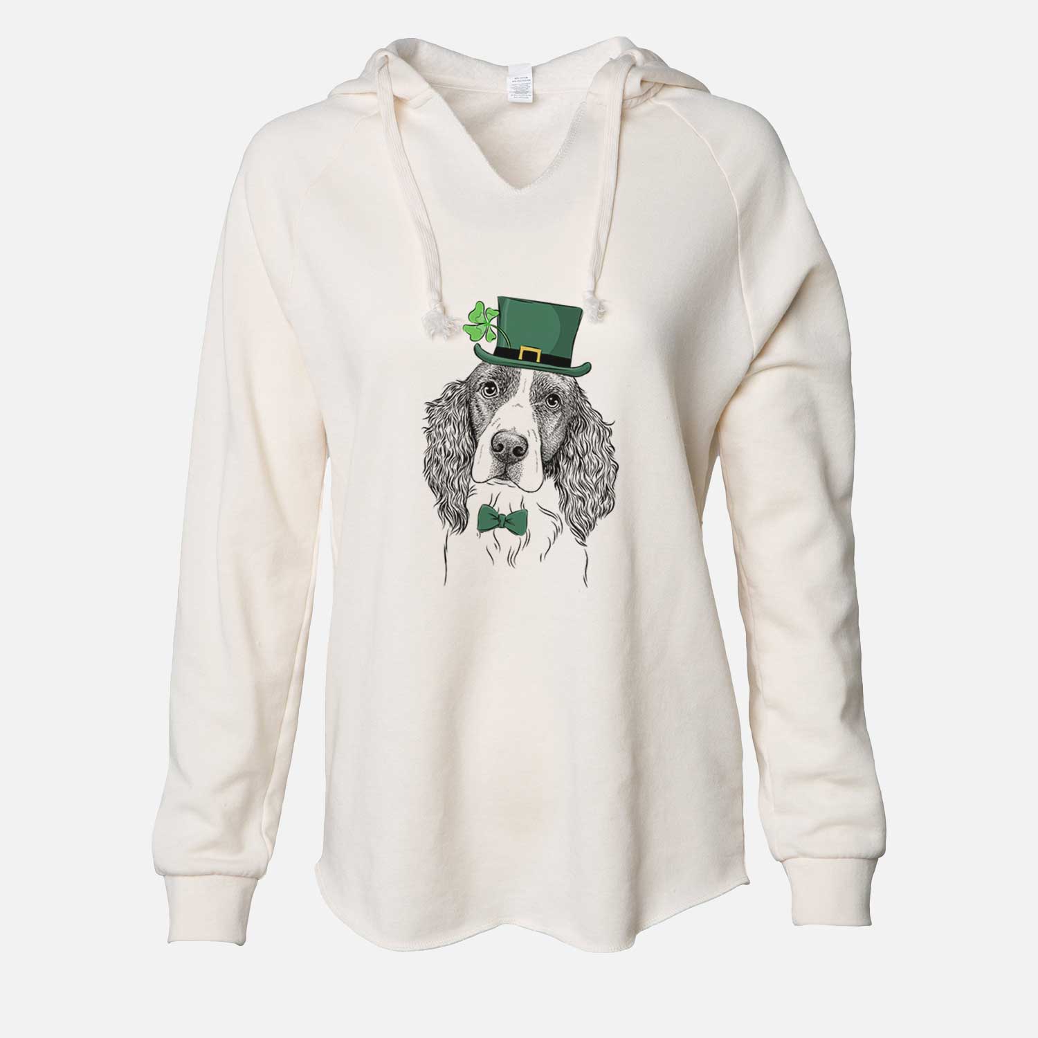 St. Patrick's Annie the English Springer Spaniel - Cali Wave Hooded Sweatshirt