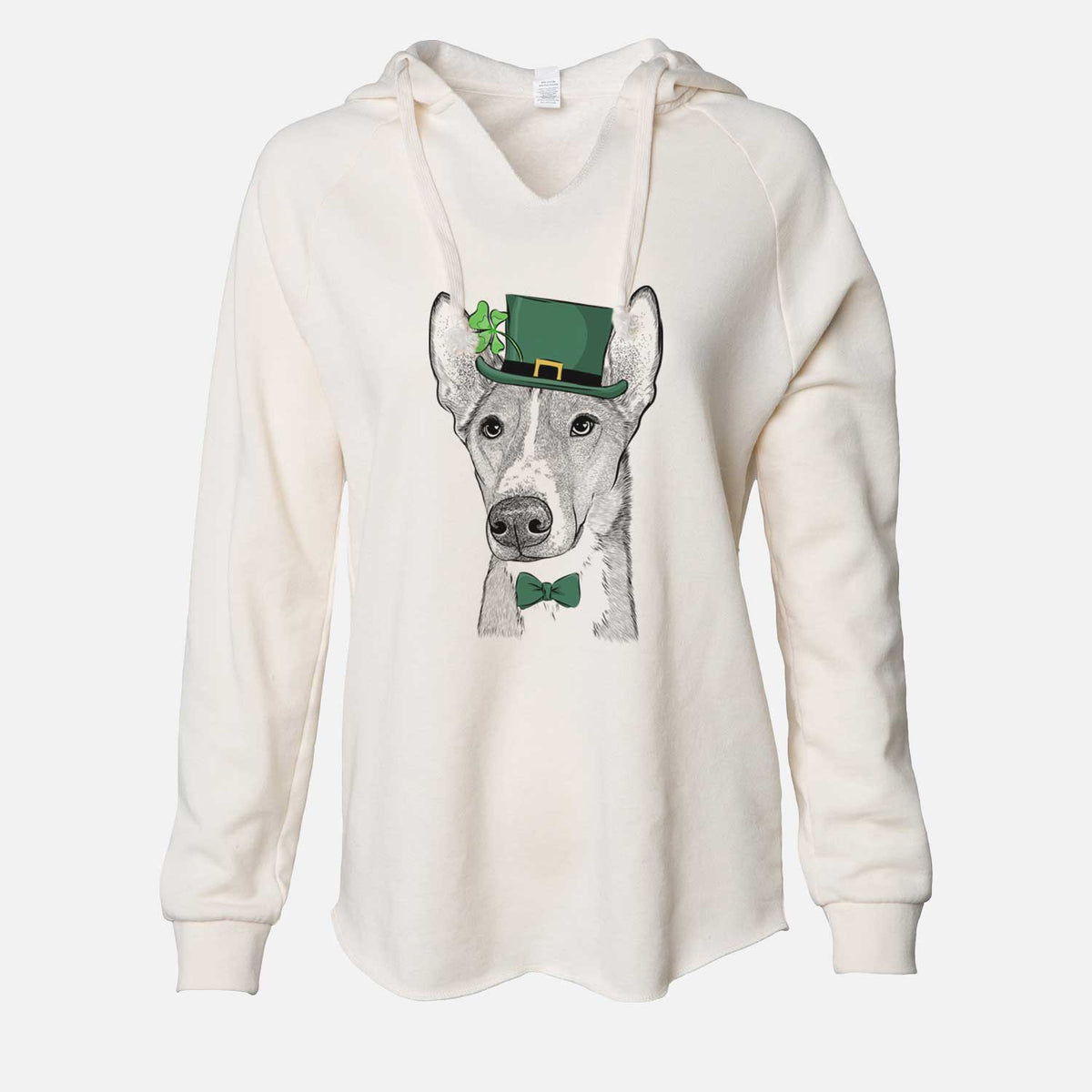 St. Patrick's Anubis the Alaskan Husky - Cali Wave Hooded Sweatshirt