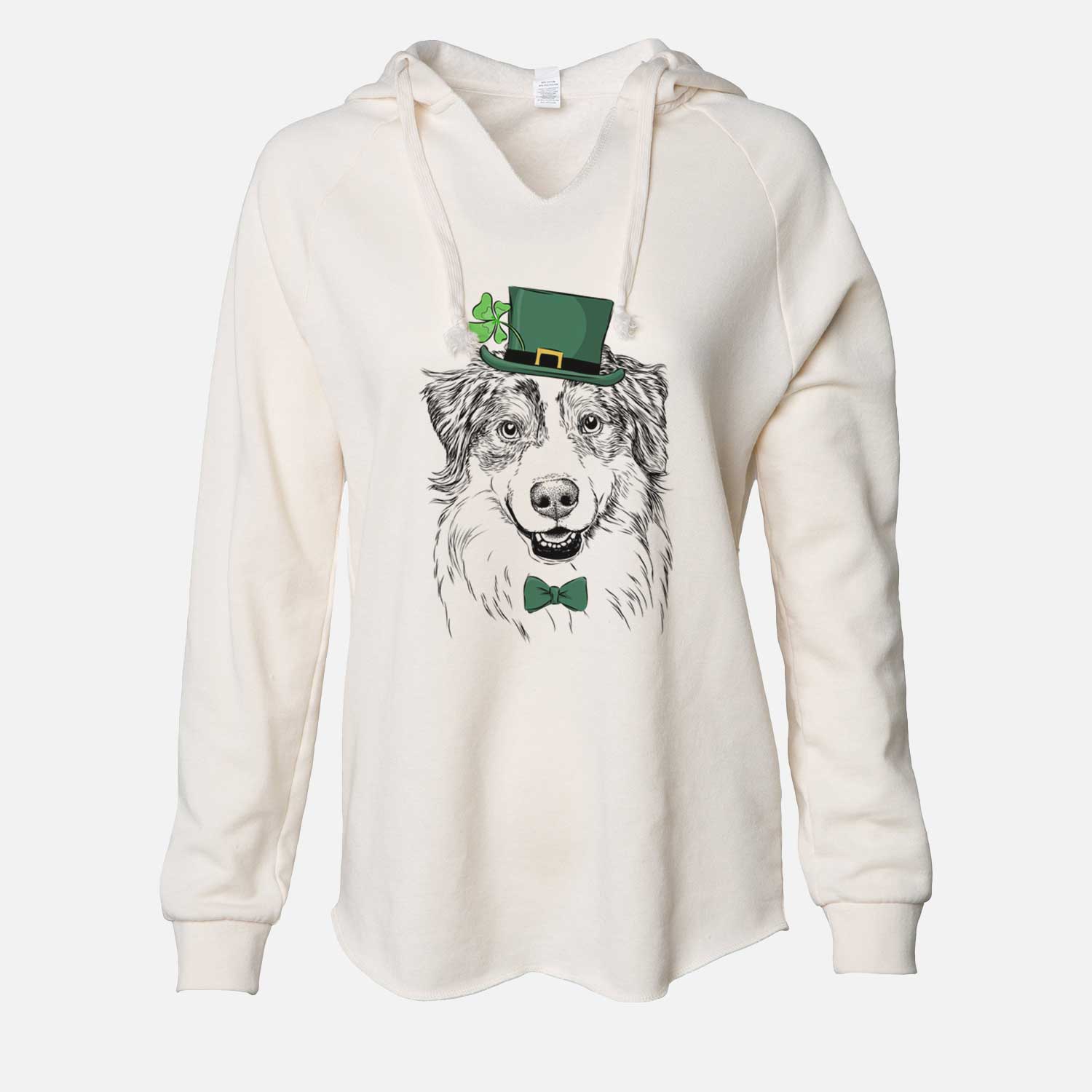 St. Patrick's Aonghus the Australian Shepherd - Cali Wave Hooded Sweatshirt