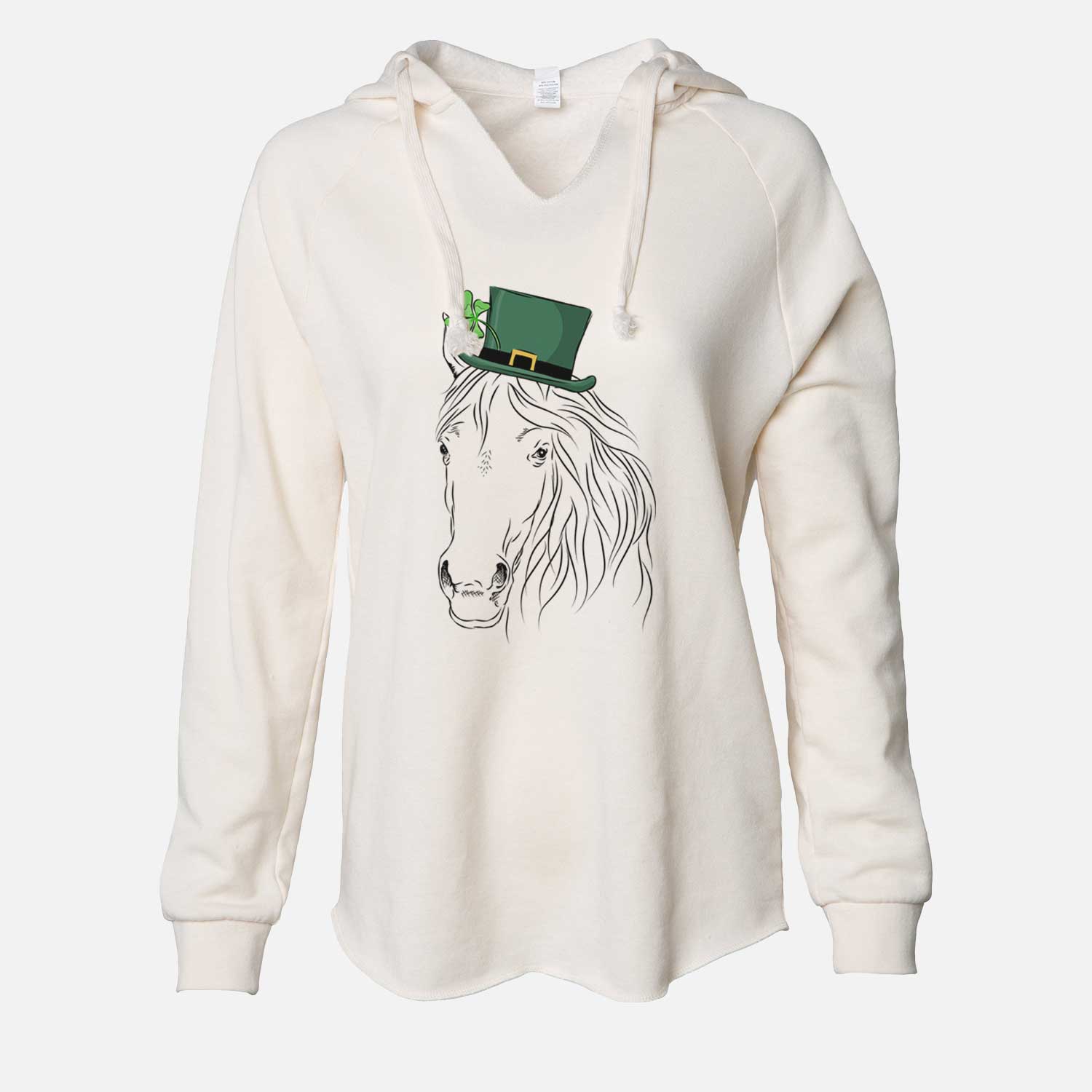St. Patrick's Aria the Horse - Cali Wave Hooded Sweatshirt