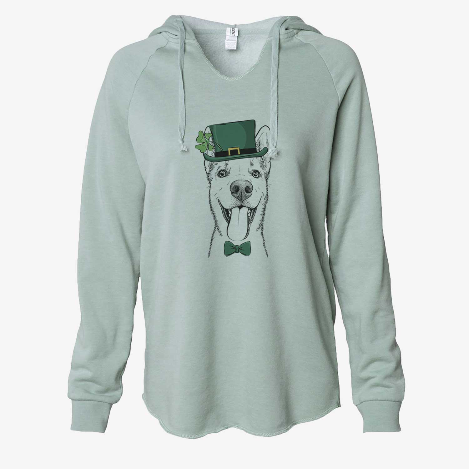 St. Patrick's Arlo the Husky Shepherd Mix - Cali Wave Hooded Sweatshirt