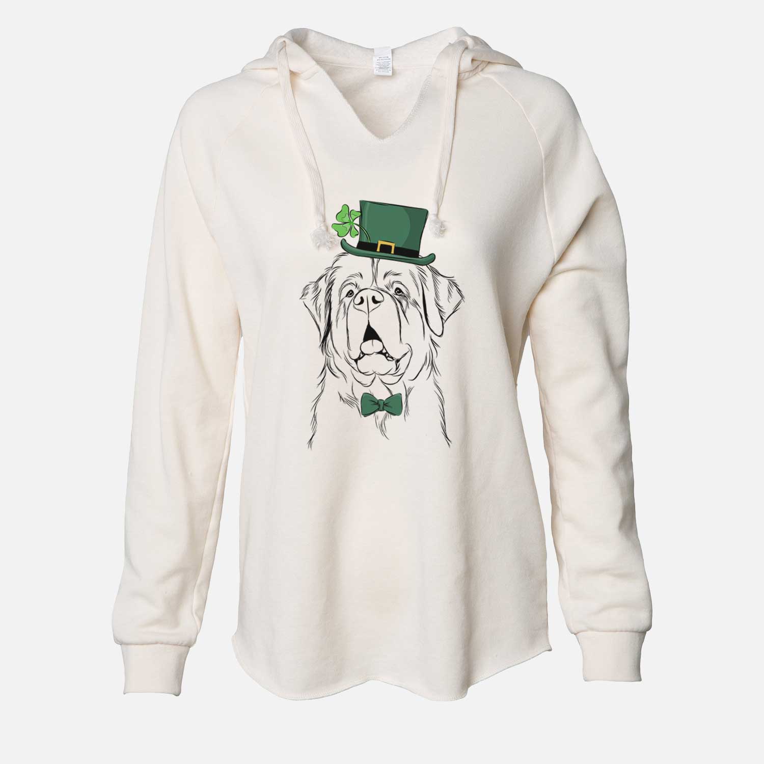 St. Patrick's Atlas the Saint Bernard - Cali Wave Hooded Sweatshirt