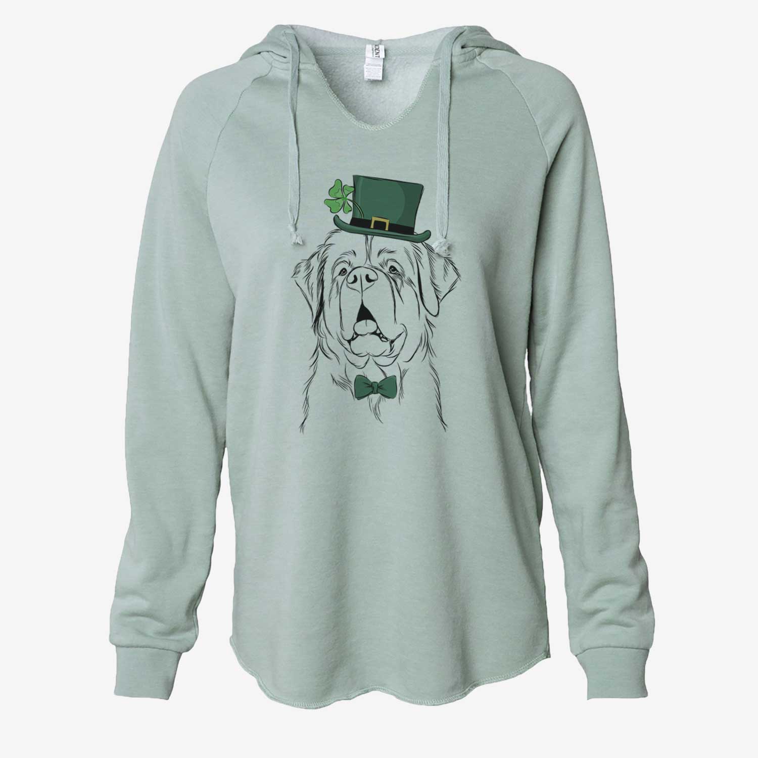 St. Patrick's Atlas the Saint Bernard - Cali Wave Hooded Sweatshirt