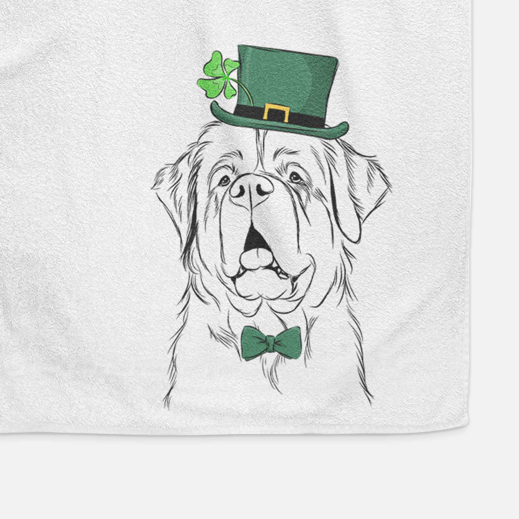 Atlas the Saint Bernard Decorative Hand Towel