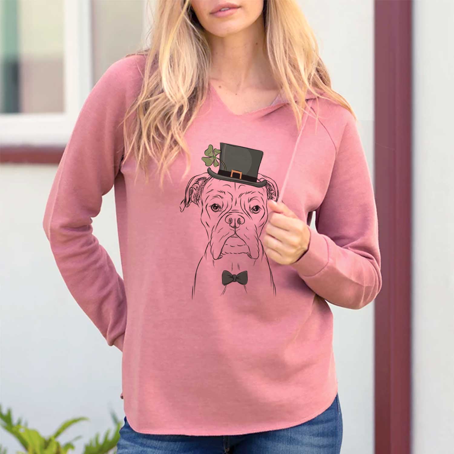 St. Patrick's Axel the Boxer - Cali Wave Hooded Sweatshirt