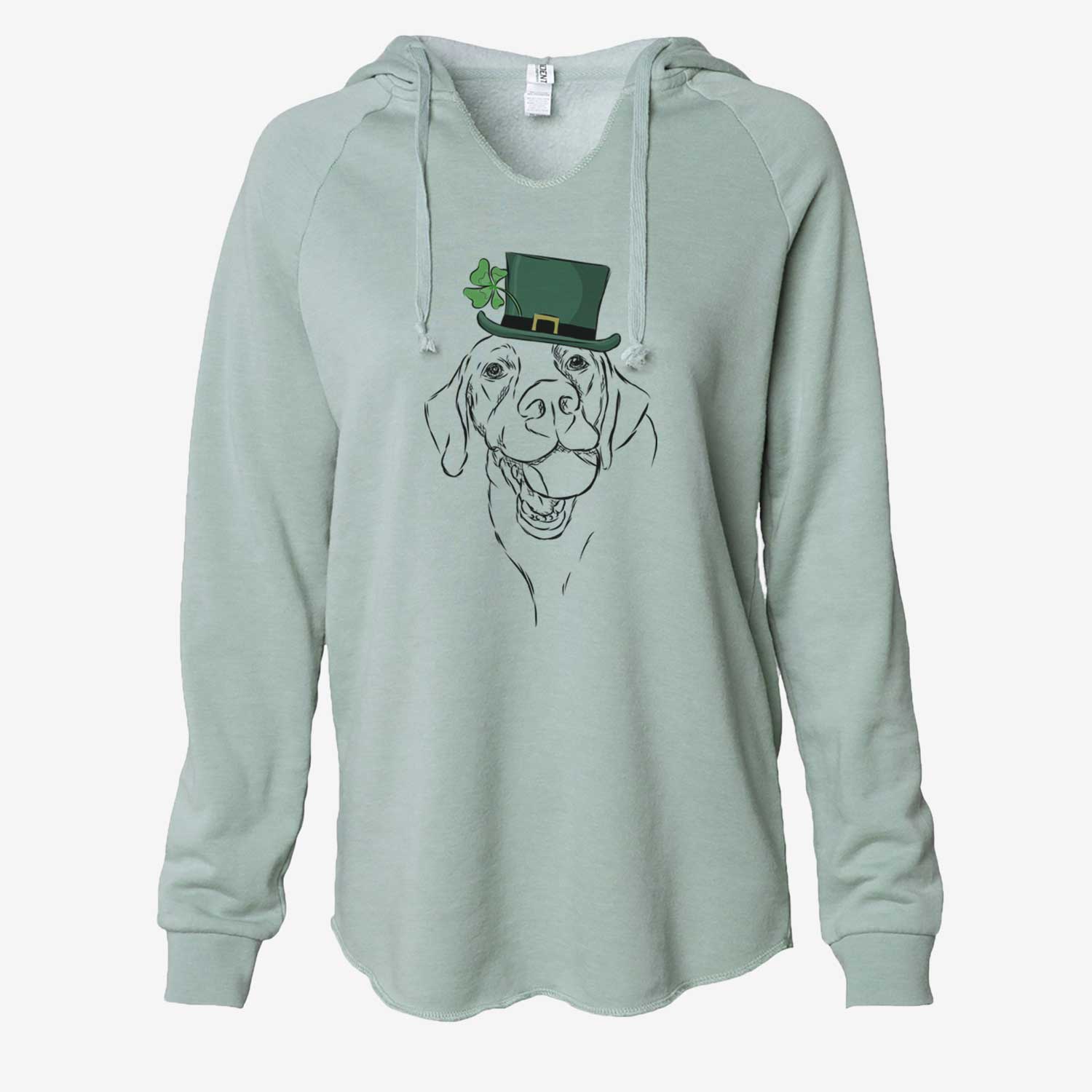 St. Patrick's Bailey the Labrador Retriever - Cali Wave Hooded Sweatshirt