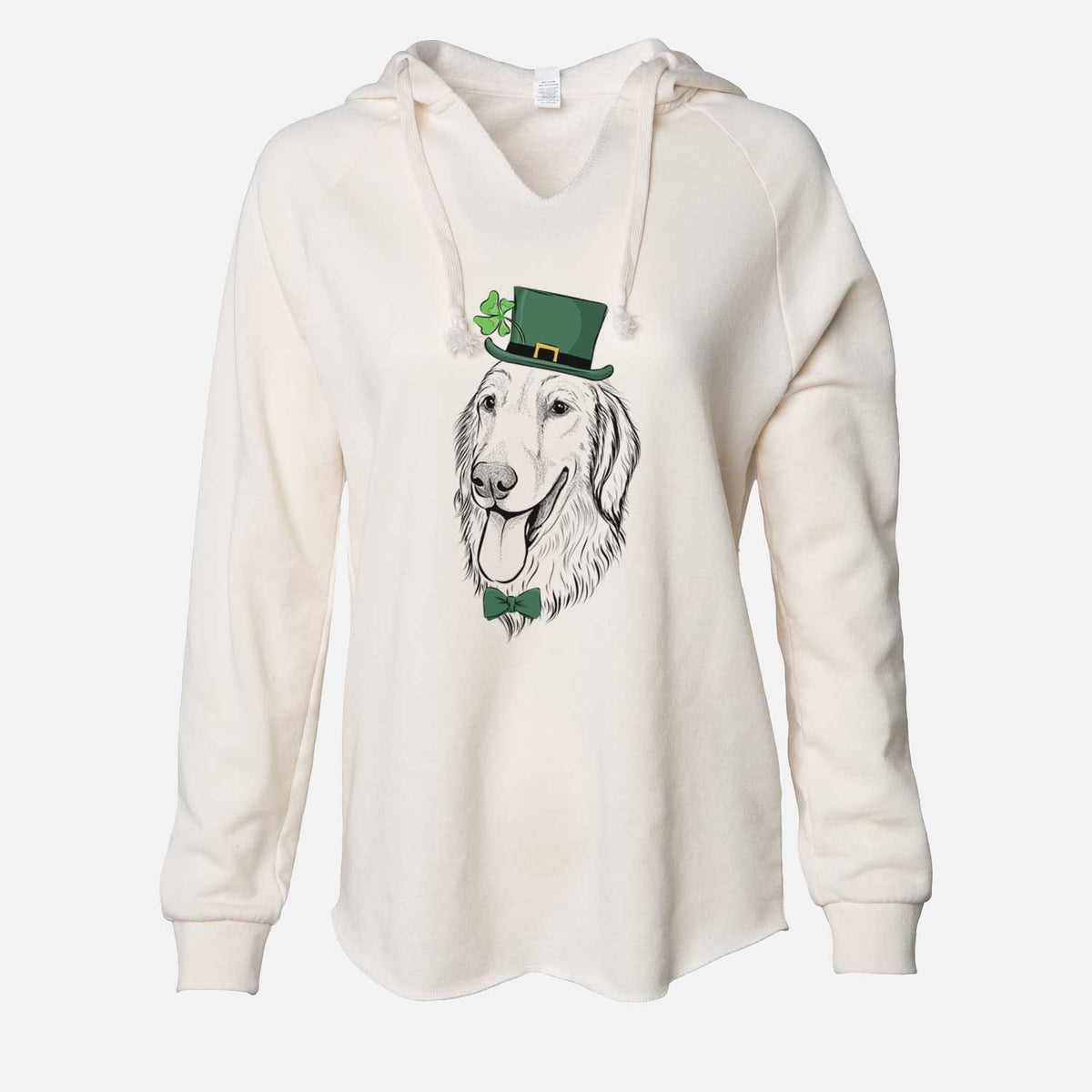 St. Patrick's Bailey the Golden Retriever - Cali Wave Hooded Sweatshirt