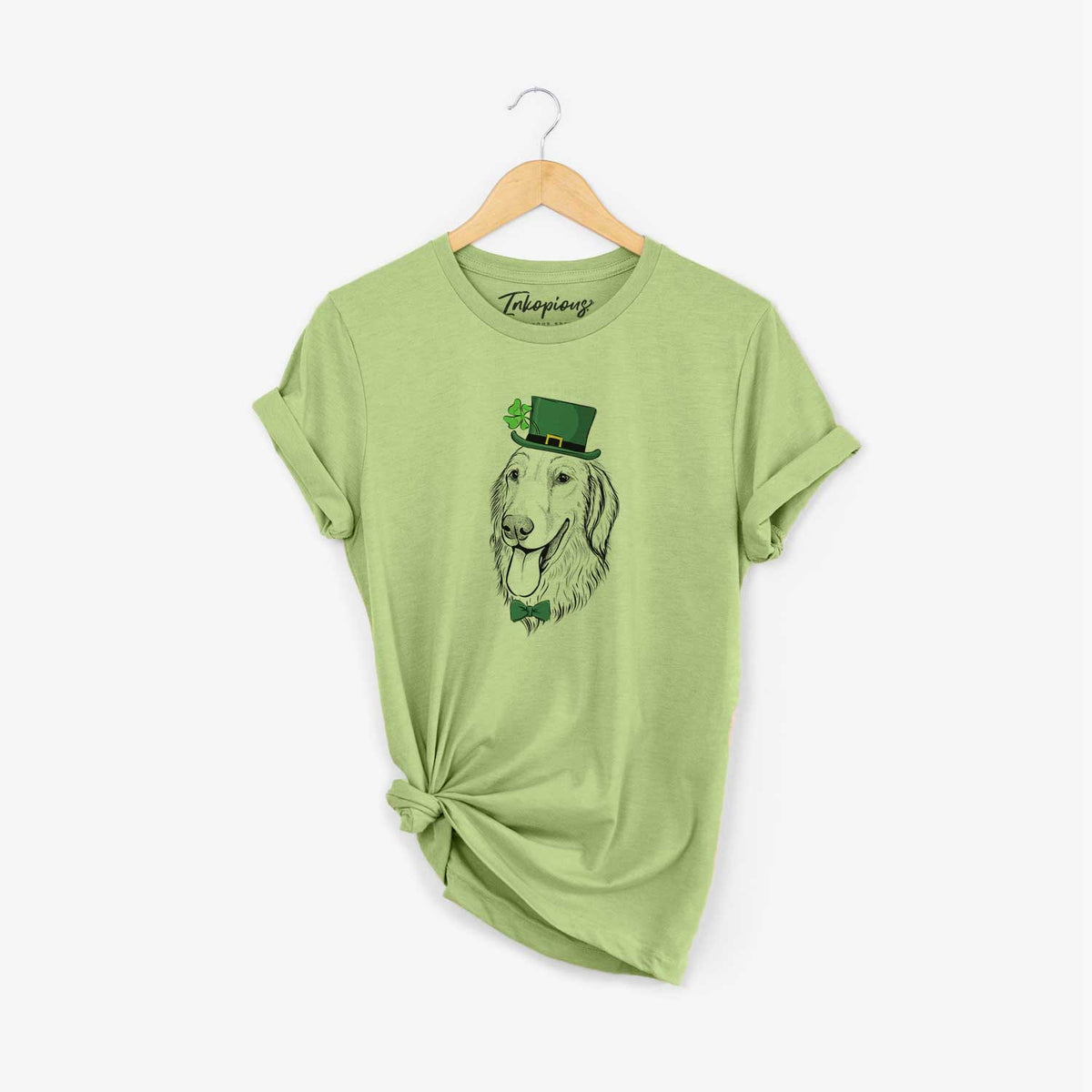 St. Patrick&#39;s Bailey the Golden Retriever - Unisex Crewneck