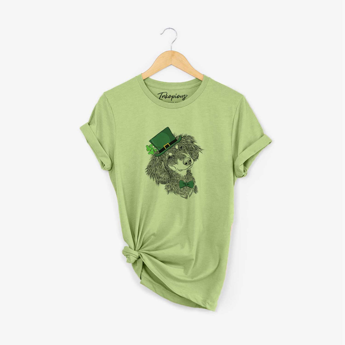 St. Patrick&#39;s Bailey the Long Haired Dachshund - Unisex Crewneck