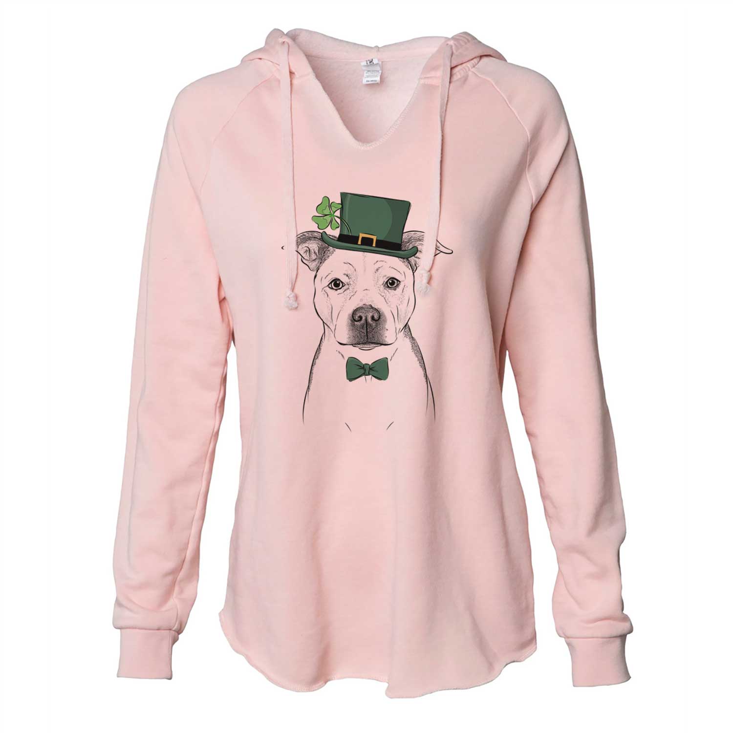 St. Patrick's Bailey the Pitbull - Cali Wave Hooded Sweatshirt