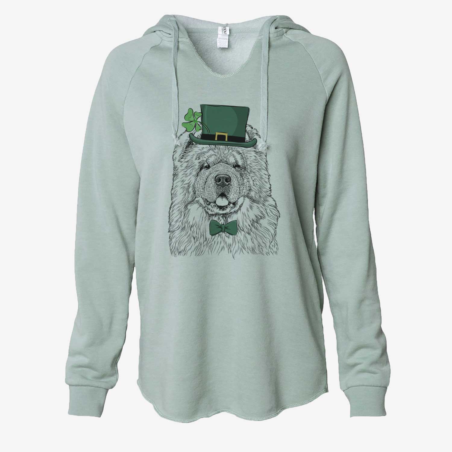 St. Patrick's Baloo the Chow Chow - Cali Wave Hooded Sweatshirt