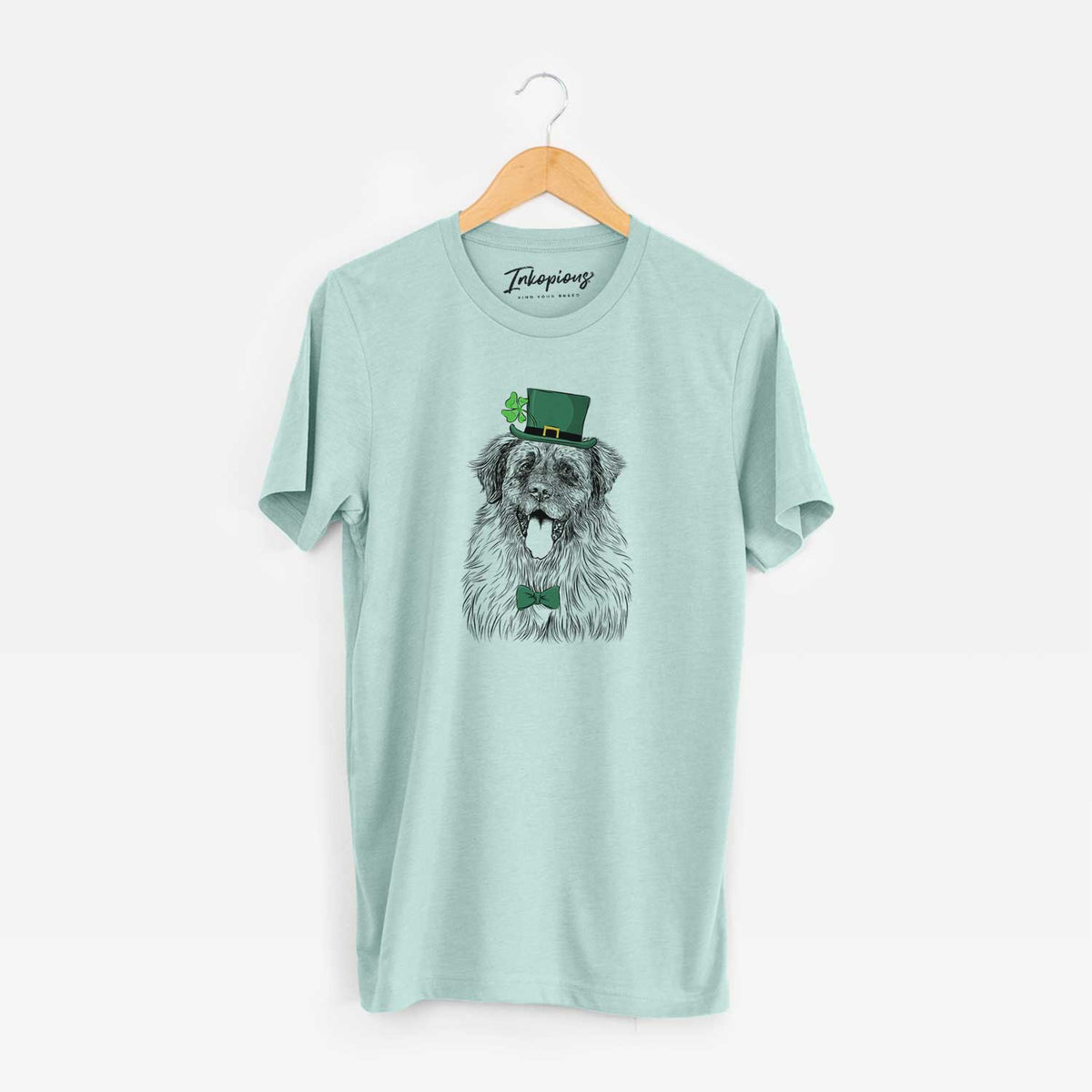 St. Patrick's Bamboo the Leonberger - Unisex Crewneck