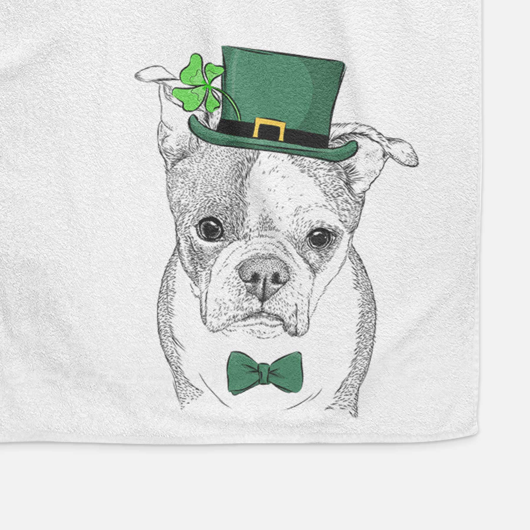 Bandit the Boston Terrier Decorative Hand Towel