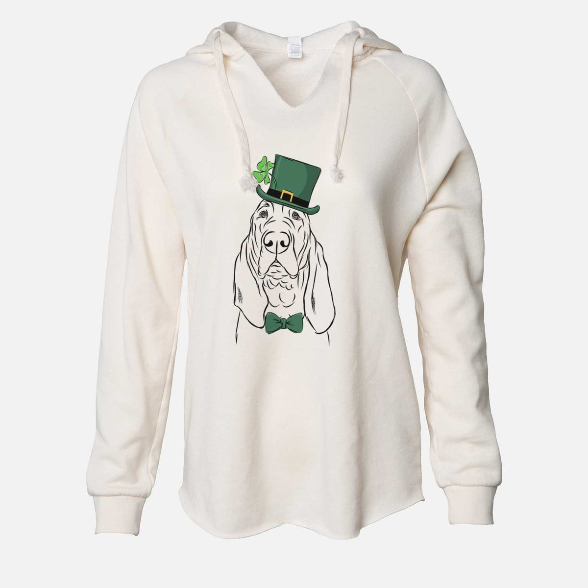 St. Patrick's Baron the Bloodhound - Cali Wave Hooded Sweatshirt