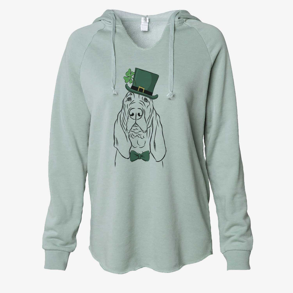 St. Patrick's Baron the Bloodhound - Cali Wave Hooded Sweatshirt