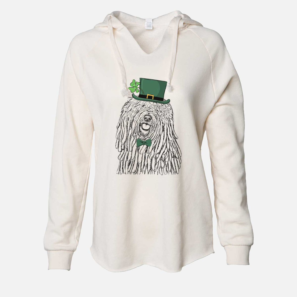 St. Patrick's Barry the Komondor - Cali Wave Hooded Sweatshirt