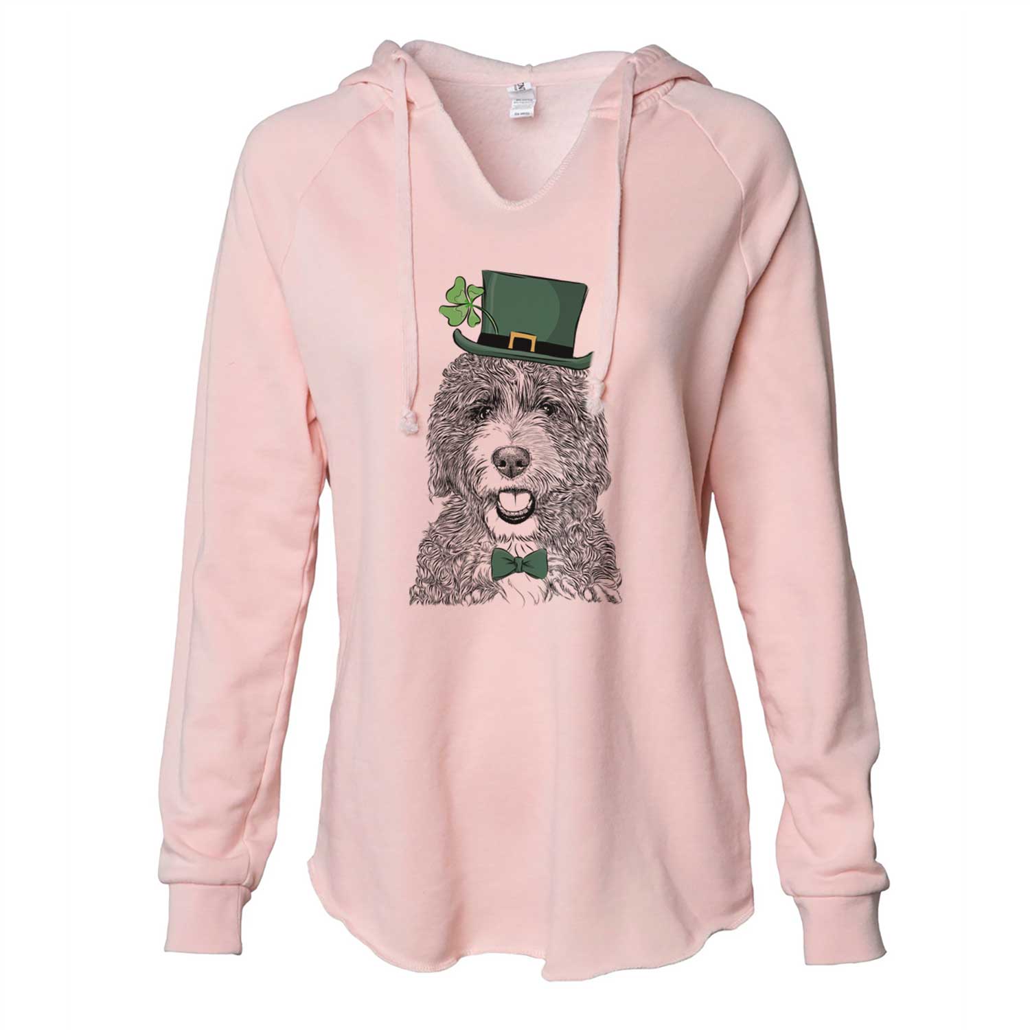 St. Patrick's Bash the Bernedoodle - Cali Wave Hooded Sweatshirt