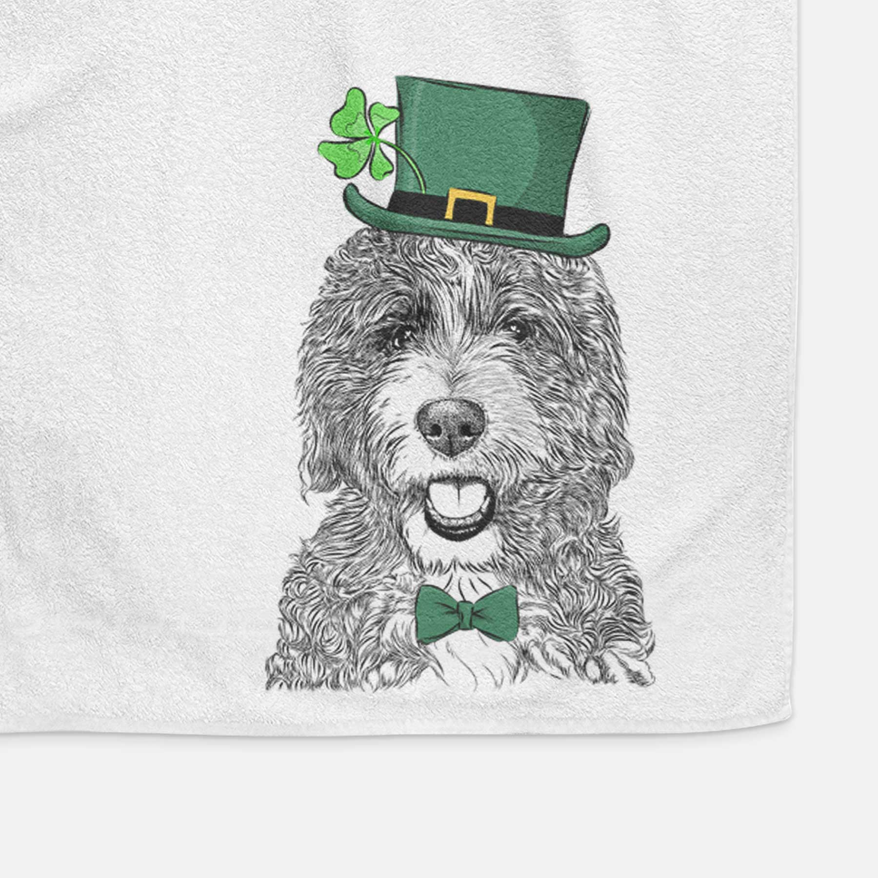 Bash the Bernedoodle Decorative Hand Towel