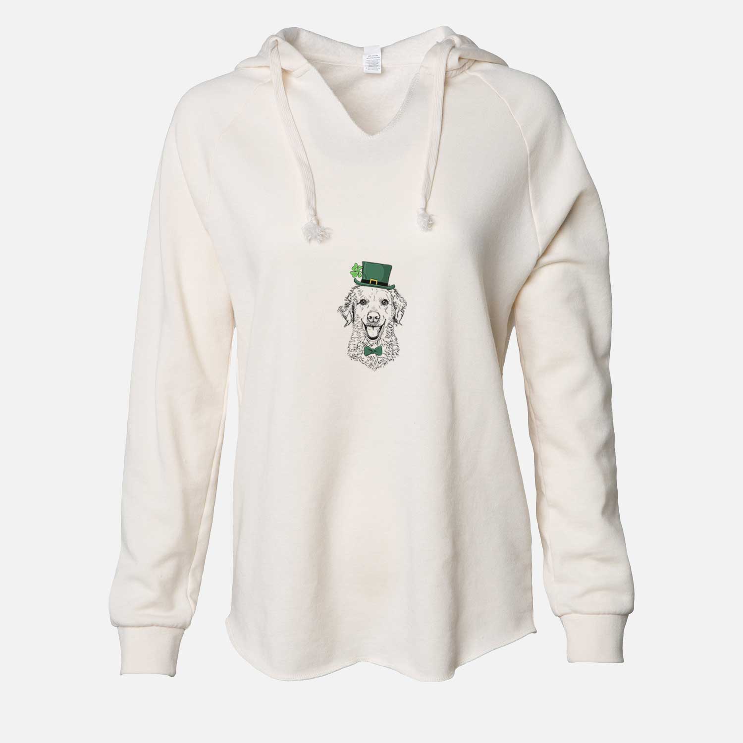 St. Patrick's Bella Bean the Goldendoodle - Cali Wave Hooded Sweatshirt