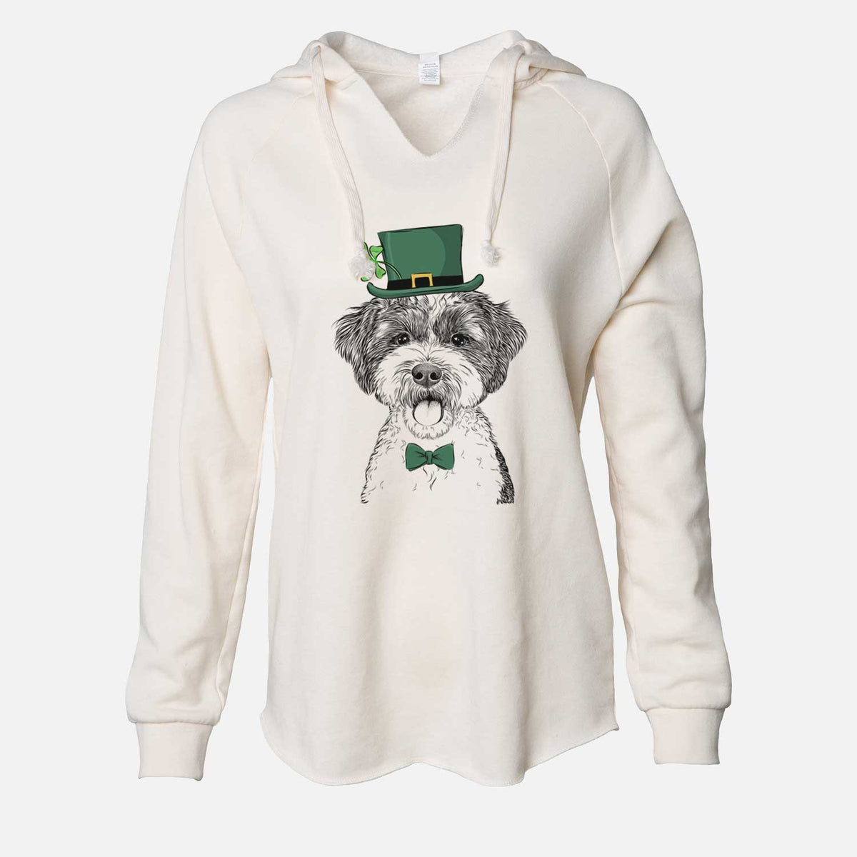 St. Patrick's Bella the Cockapoo - Cali Wave Hooded Sweatshirt