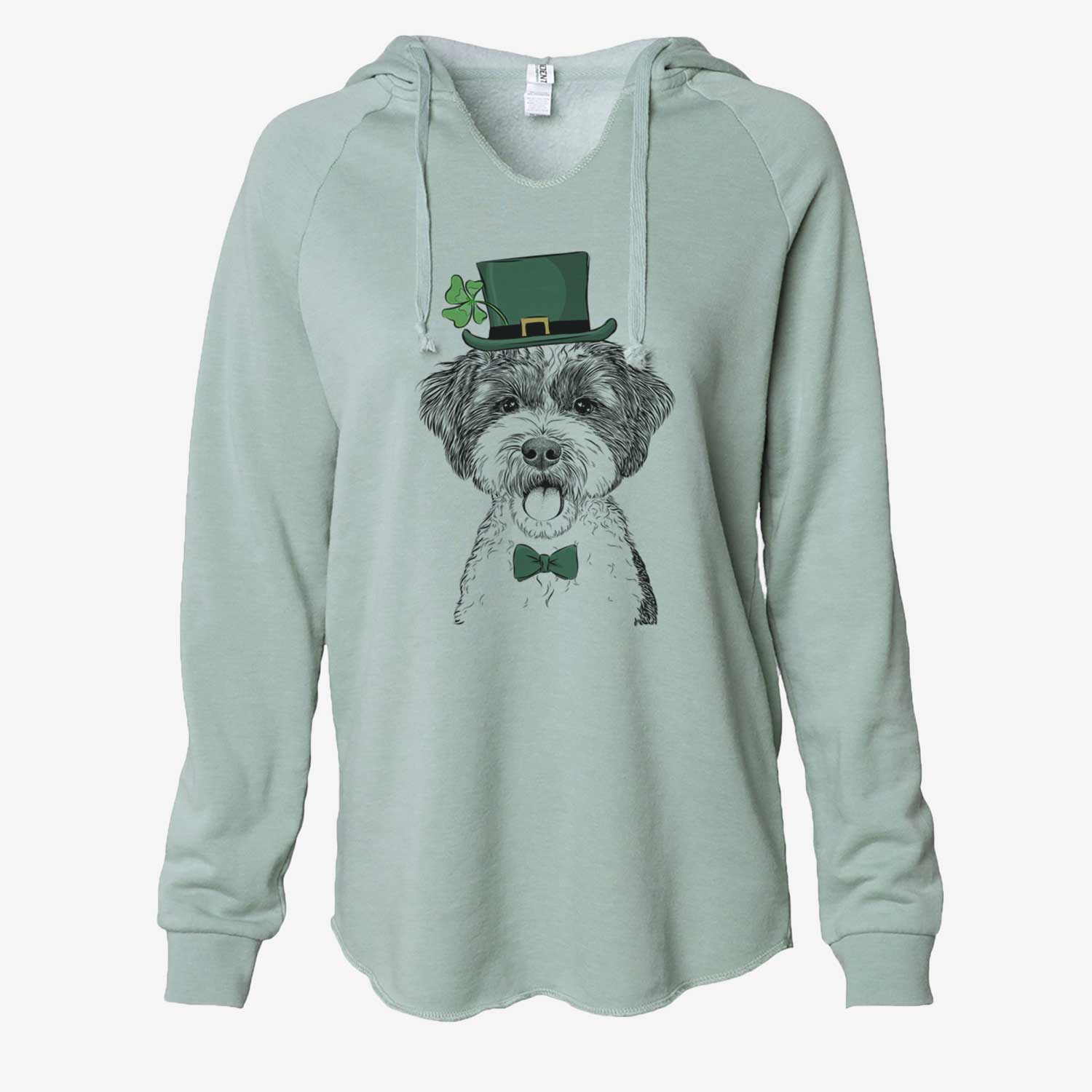 St. Patrick's Bella the Cockapoo - Cali Wave Hooded Sweatshirt
