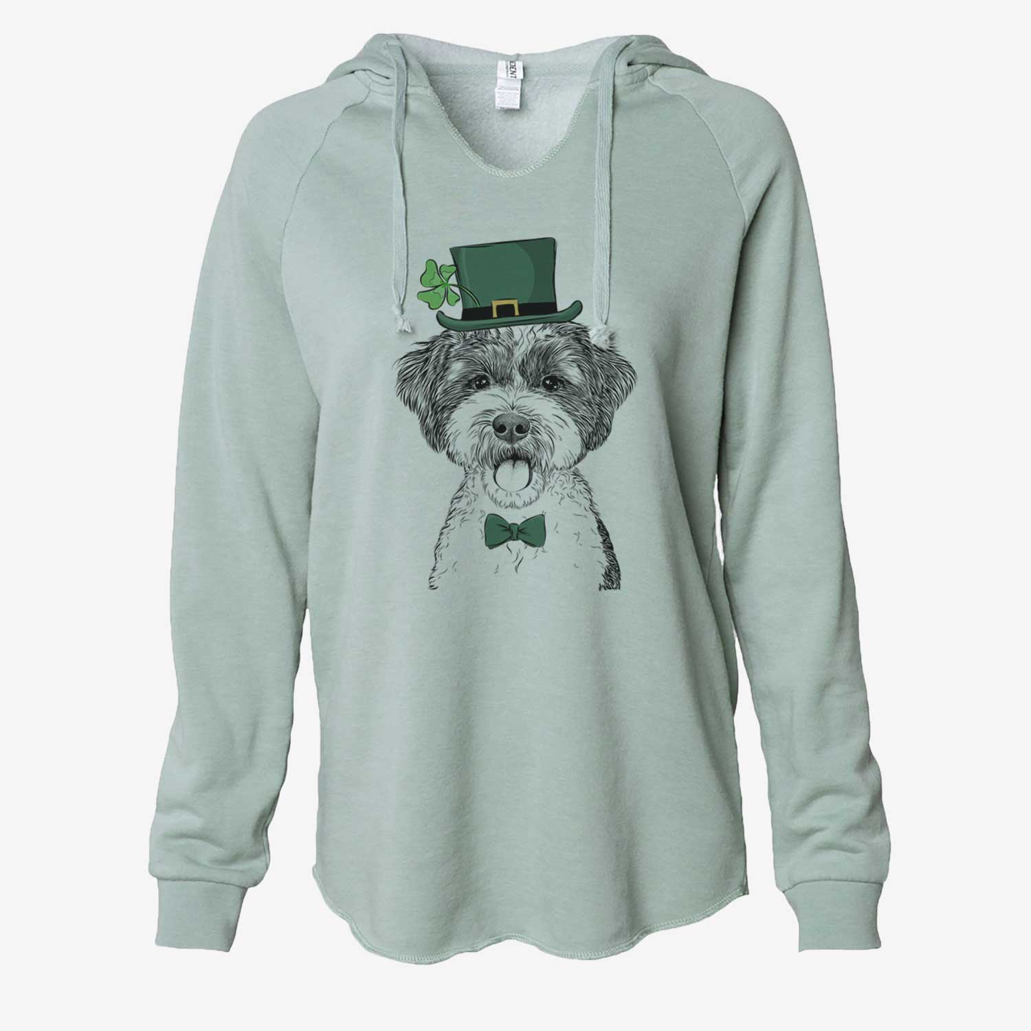 St. Patrick's Bella the Cockapoo - Cali Wave Hooded Sweatshirt