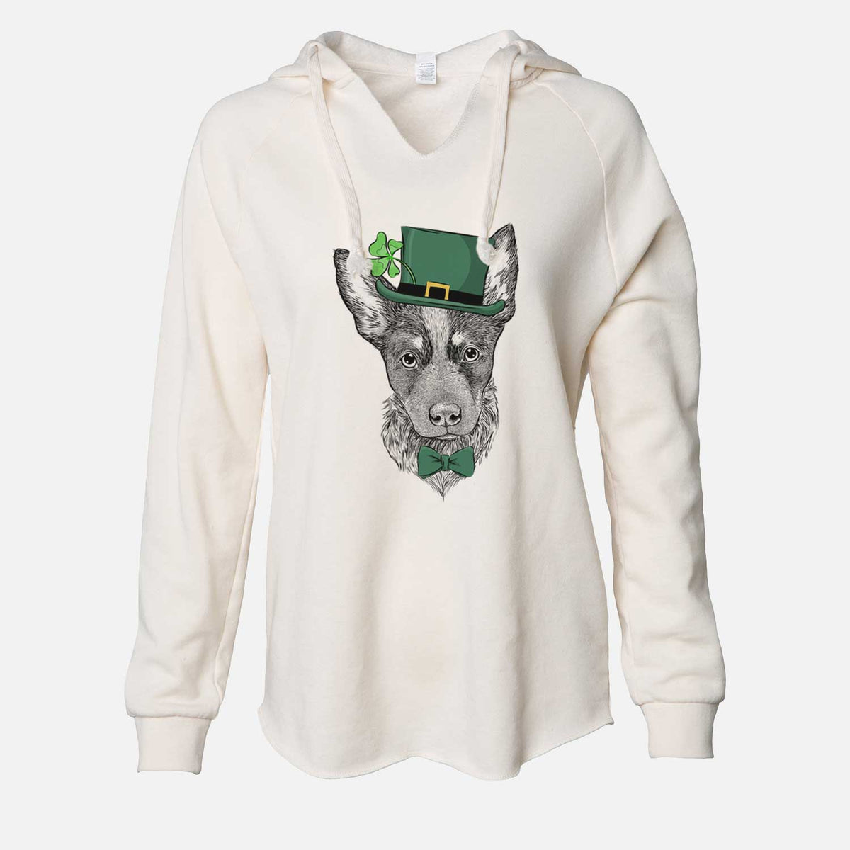 St. Patrick's Bella the Blue Heeler Puppy - Cali Wave Hooded Sweatshirt
