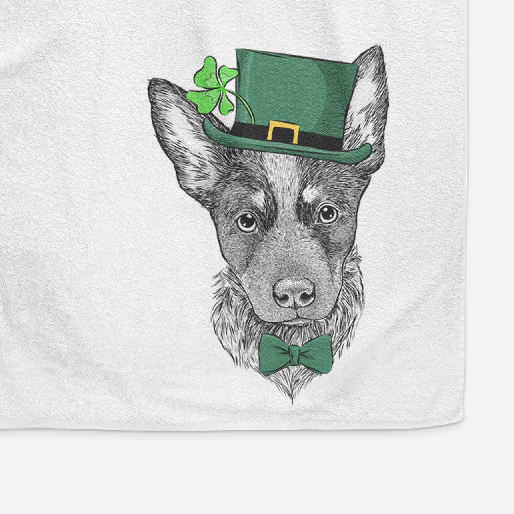 Bella the Blue Heeler Puppy Decorative Hand Towel