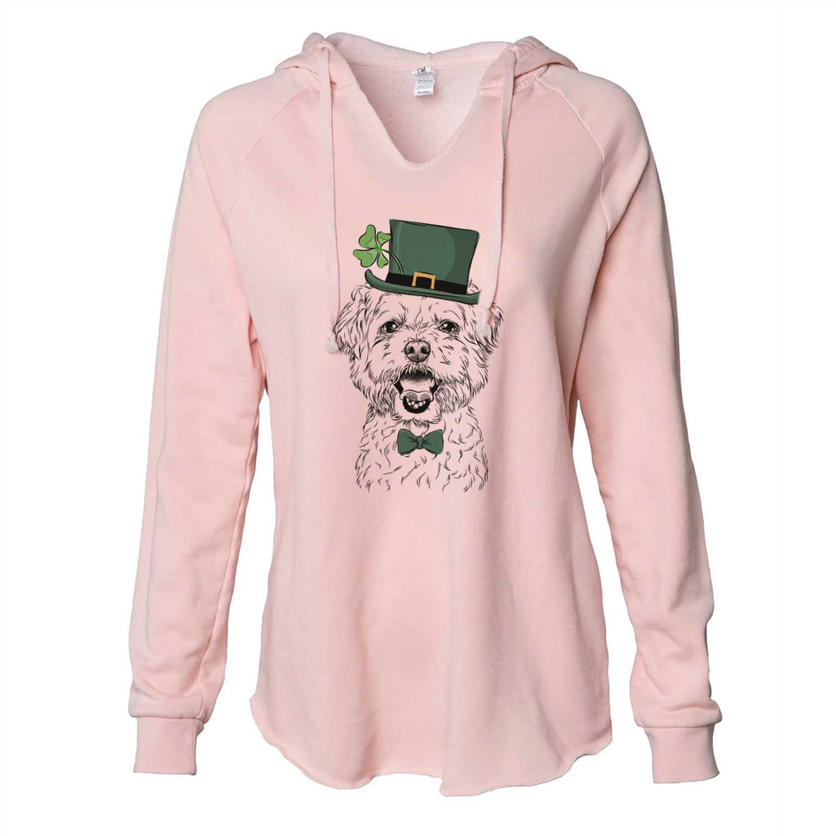St. Patrick's Belle the Maltipoo - Cali Wave Hooded Sweatshirt