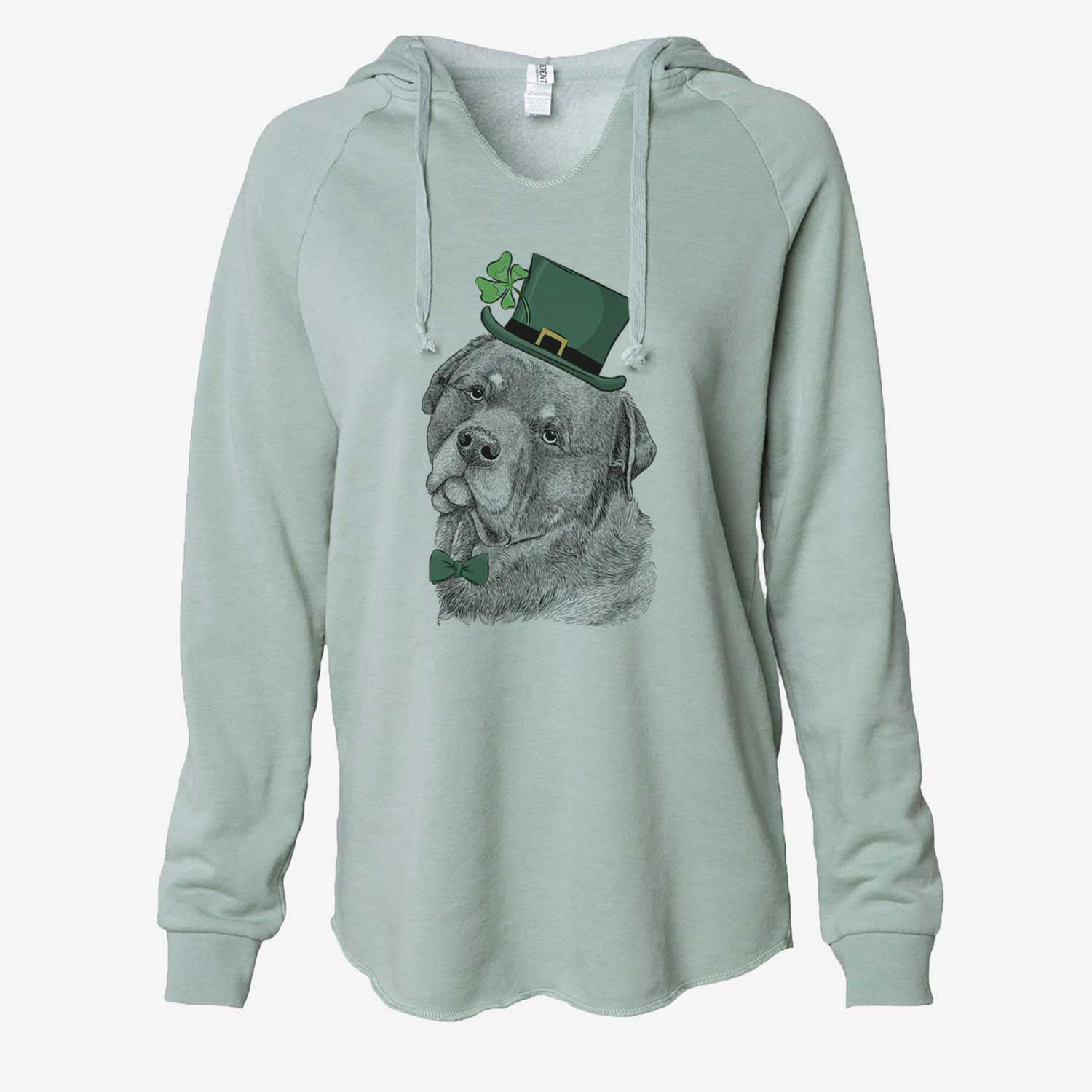 St. Patrick's Bender the Rottweiler - Cali Wave Hooded Sweatshirt