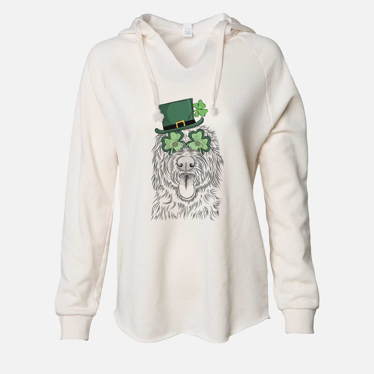 St. Patrick's Bennett the Doodle - Cali Wave Hooded Sweatshirt