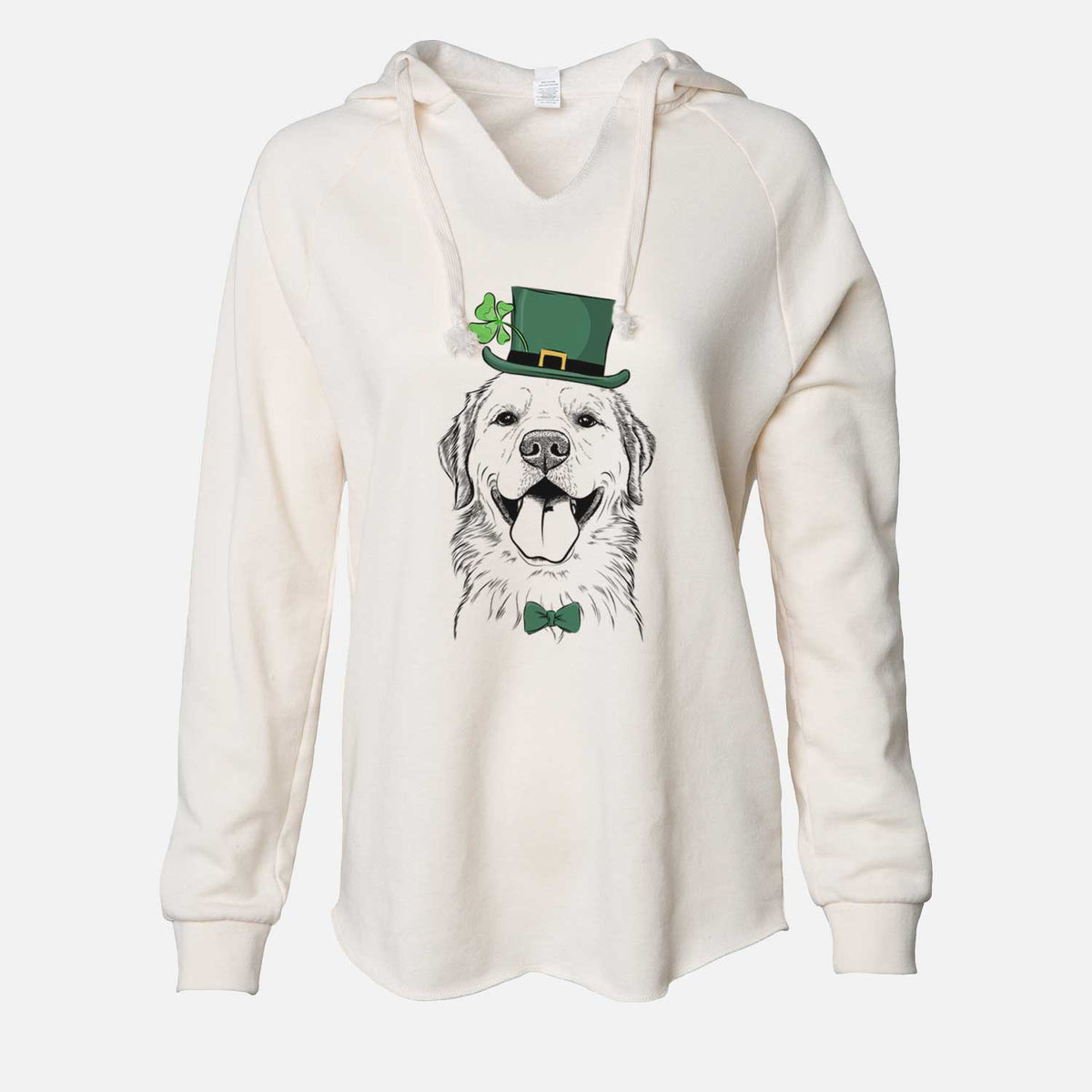 St. Patrick's Bennett the Golden Retriever - Cali Wave Hooded Sweatshirt