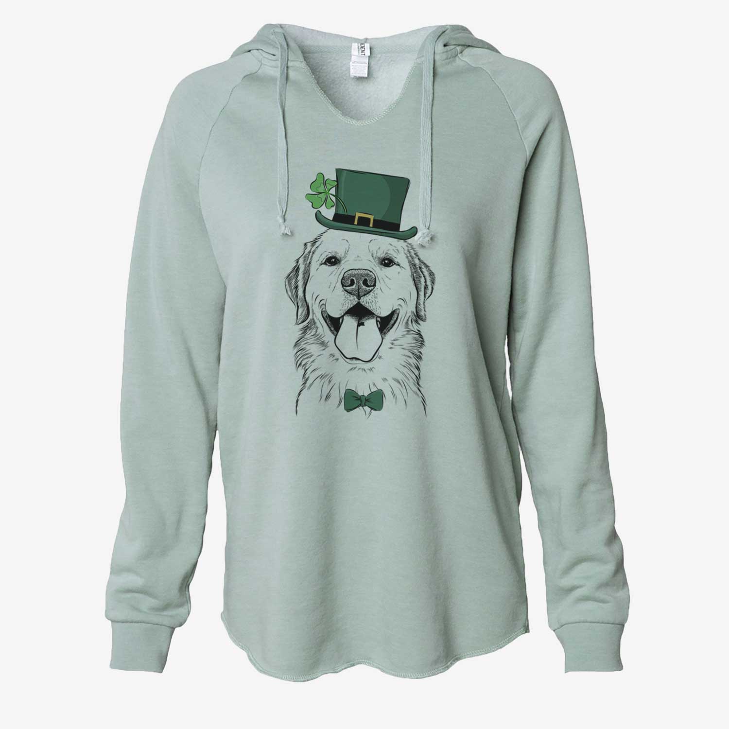 St. Patrick's Bennett the Golden Retriever - Cali Wave Hooded Sweatshirt