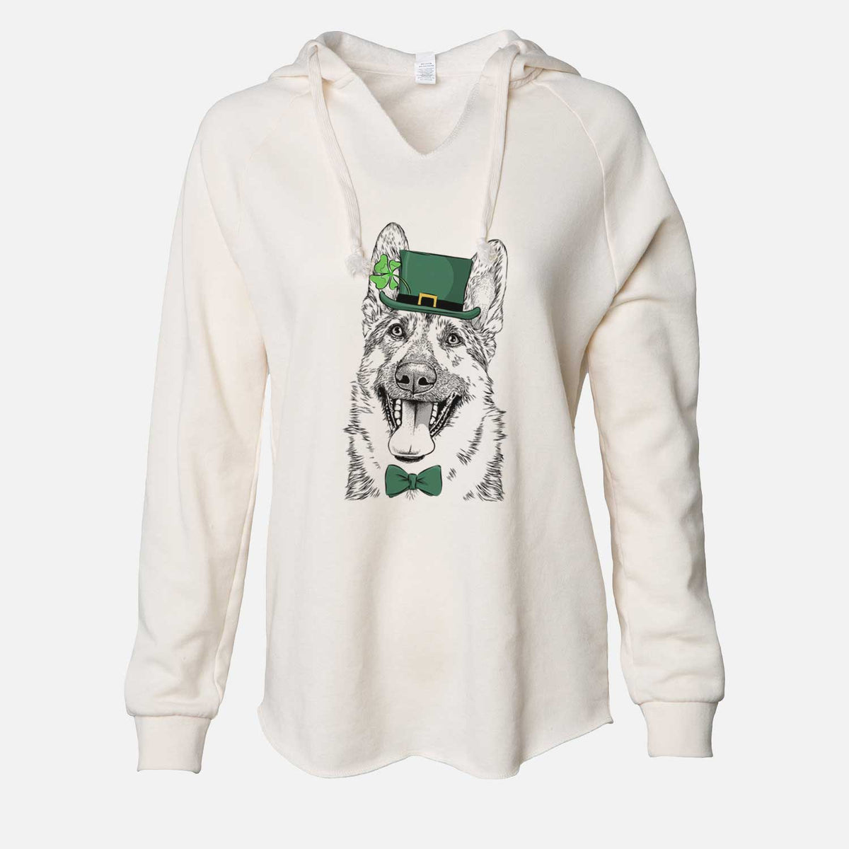 St. Patrick's Benson the German Shepherd - Cali Wave Hooded Sweatshirt