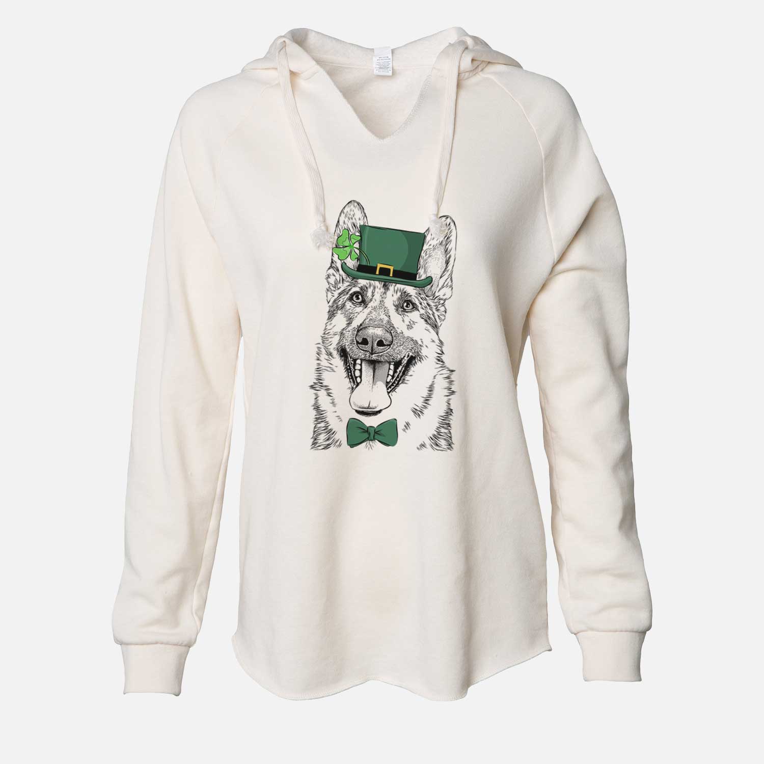 St. Patrick's Benson the German Shepherd - Cali Wave Hooded Sweatshirt