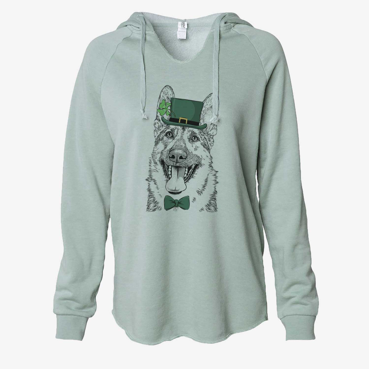 St. Patrick's Benson the German Shepherd - Cali Wave Hooded Sweatshirt