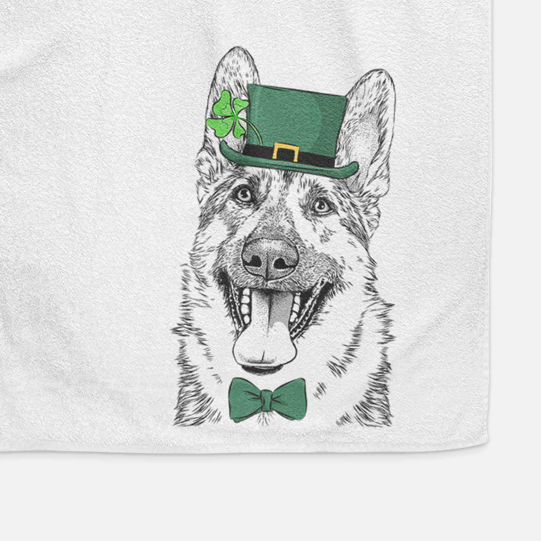 Benson the German Shepherd Decorative Hand Towel