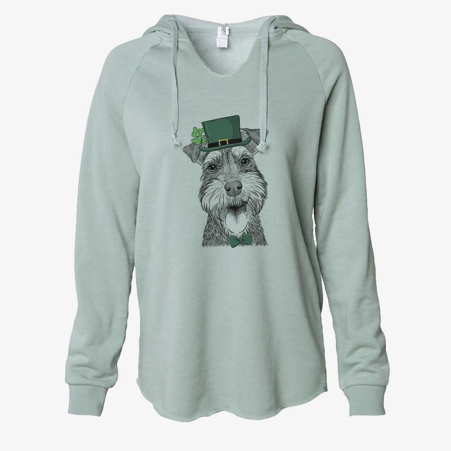 St. Patrick's Bernadette the Mini Schnauzer - Cali Wave Hooded Sweatshirt