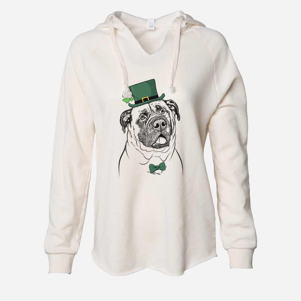 St. Patrick's Big P the English Mastiff - Cali Wave Hooded Sweatshirt
