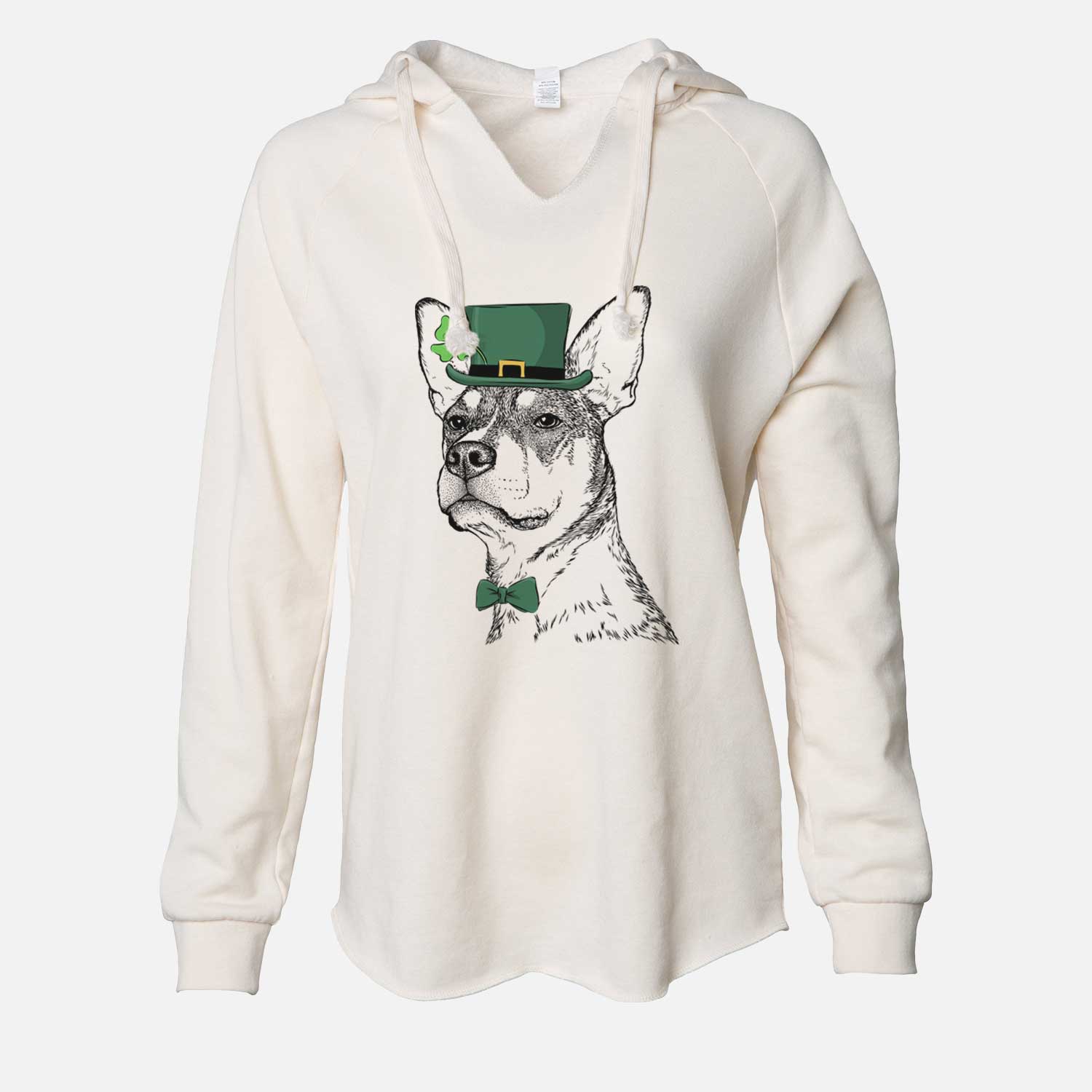 St. Patrick's Bill the Heeler Mix - Cali Wave Hooded Sweatshirt