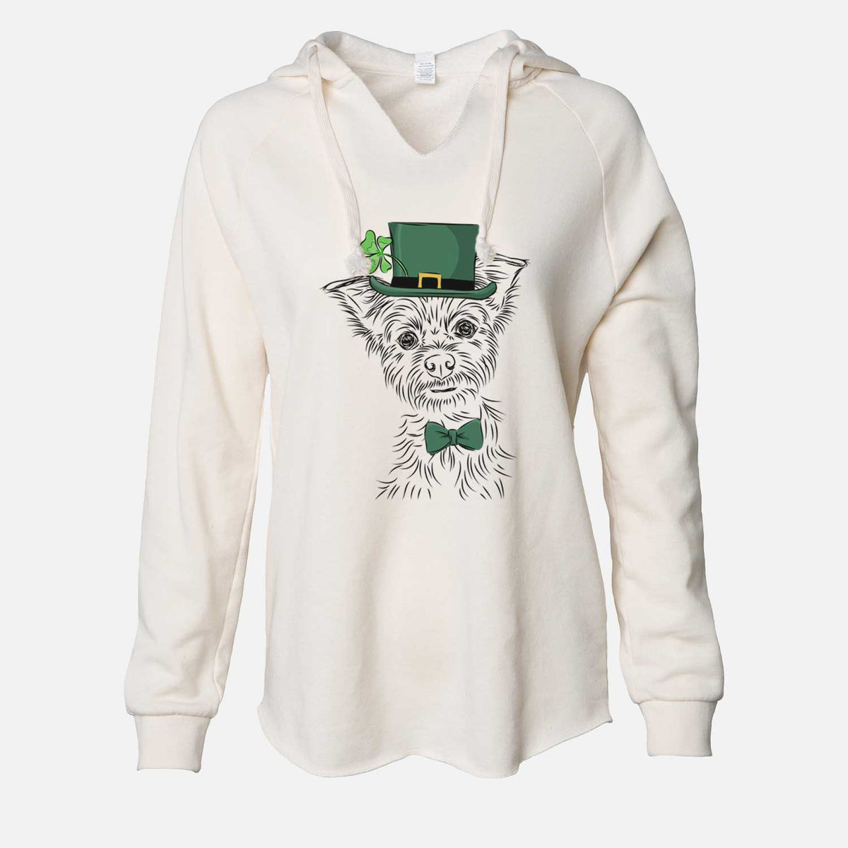 St. Patrick's Bingo the Yorkshire Terrier - Cali Wave Hooded Sweatshirt