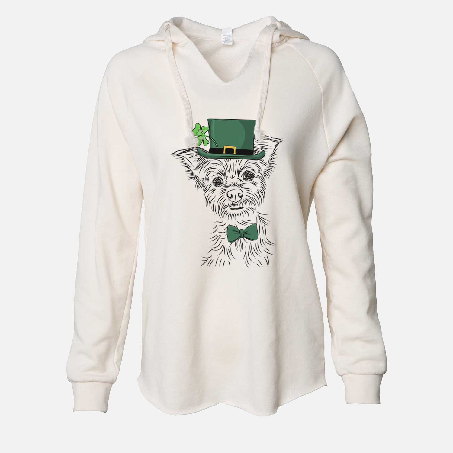 St. Patrick's Bingo the Yorkshire Terrier - Cali Wave Hooded Sweatshirt