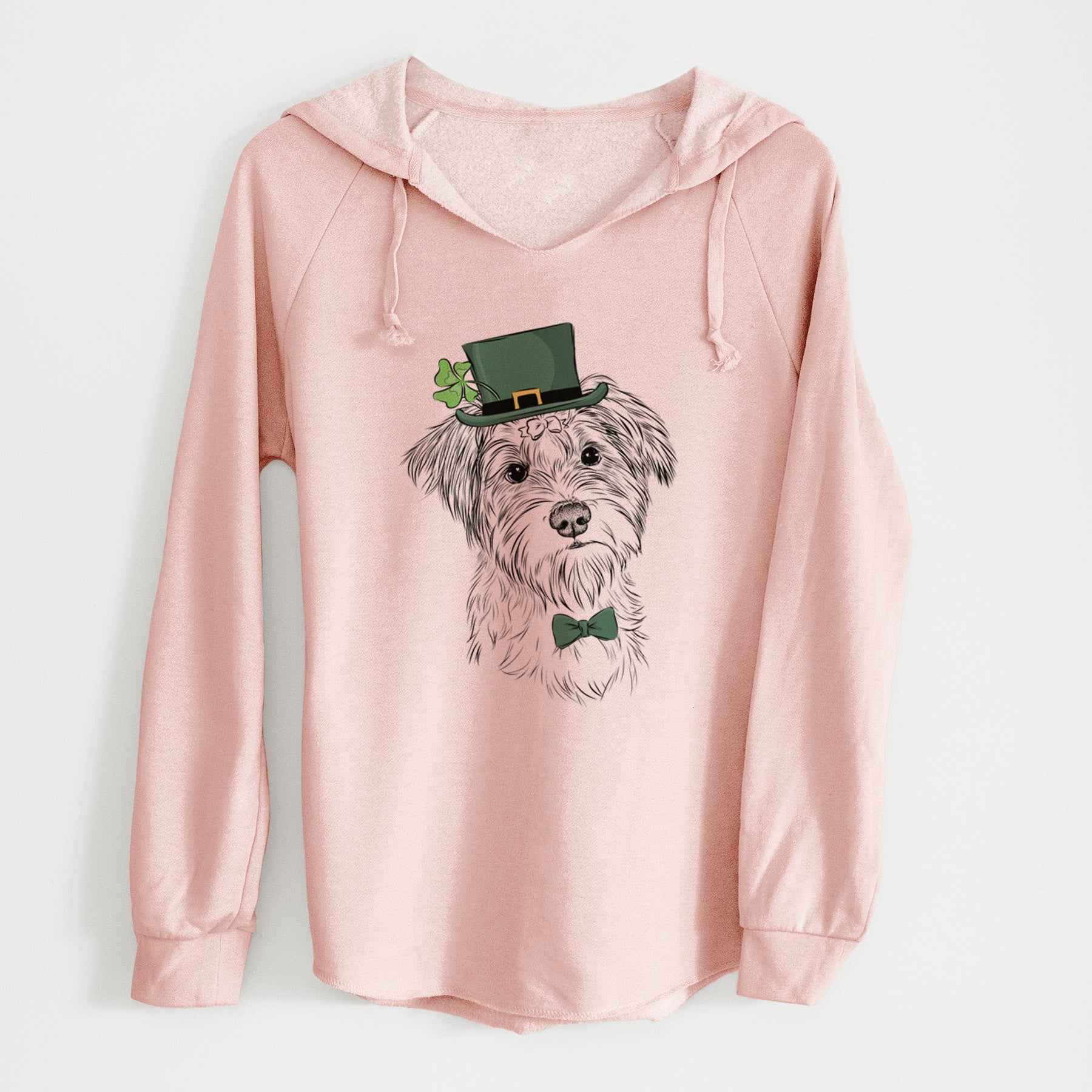 St. Patrick's Birdee the Schnauzer Mix - Cali Wave Hooded Sweatshirt